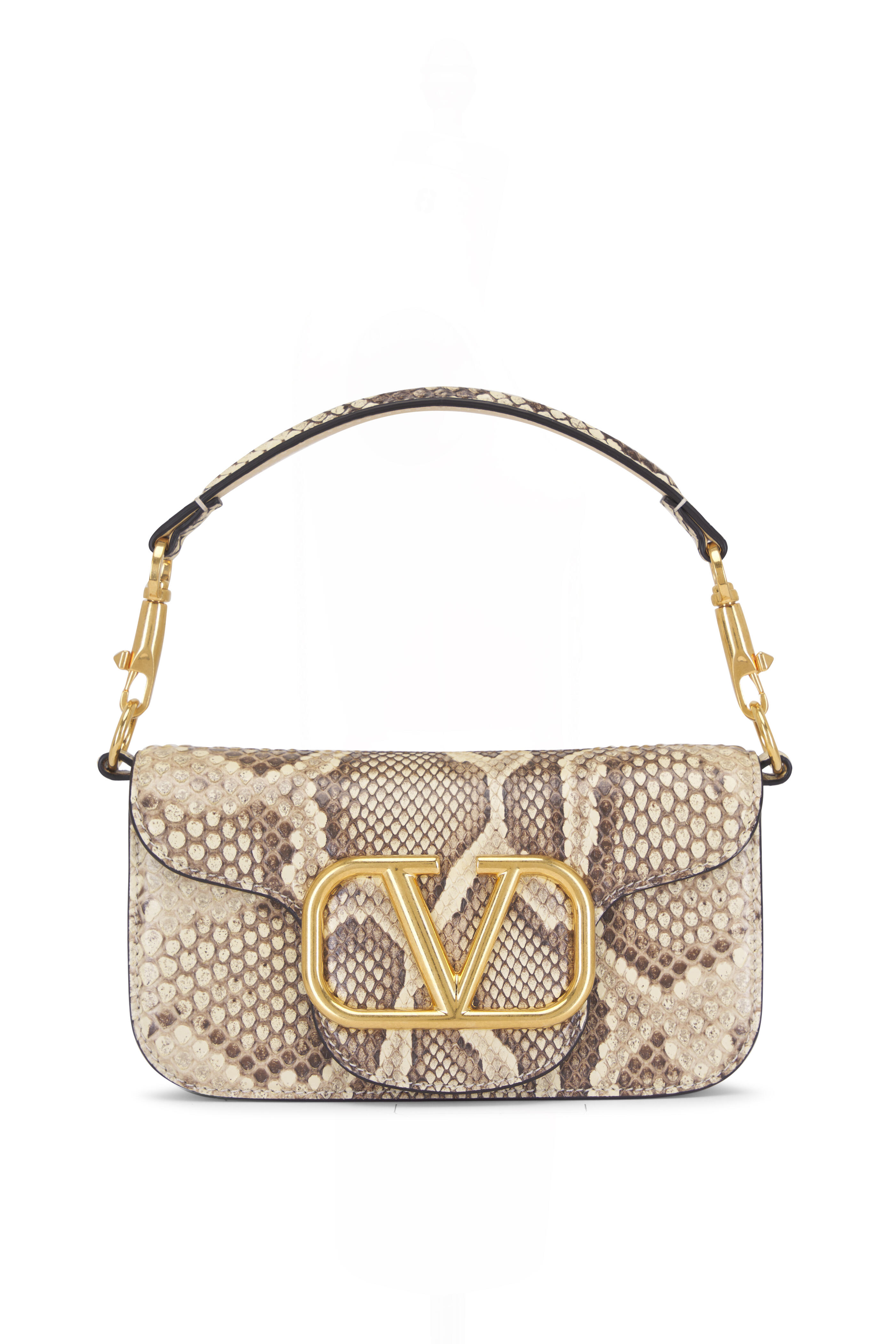 Valentino Garavani - Natural VLogo Shoulder Bag | Mitchell Valentino Garavani - Natural VLogo Shoulder Bag | Mitchell