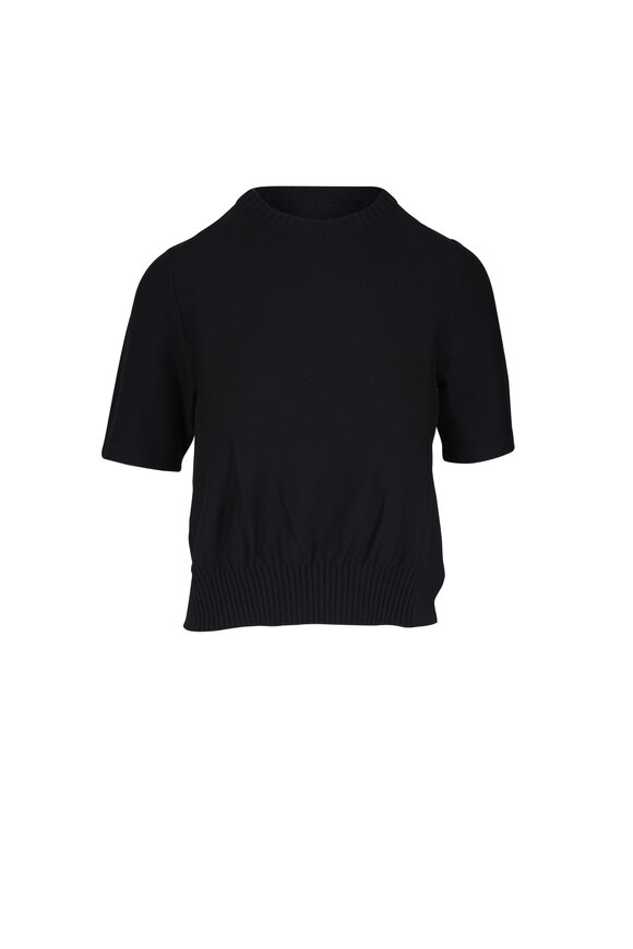 Akris Punto Black Wool Knit Sweater - view 1