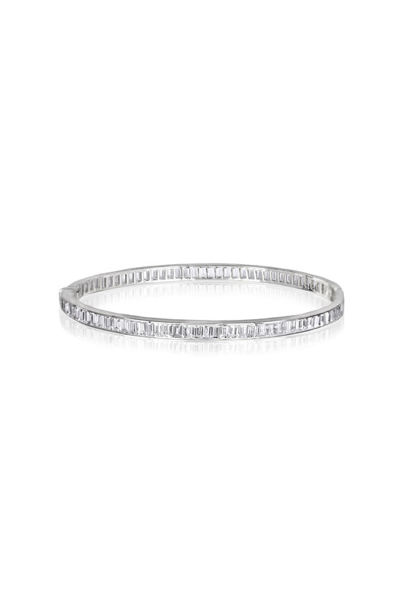 Nam Cho 18k White Gold Diamond Bangle