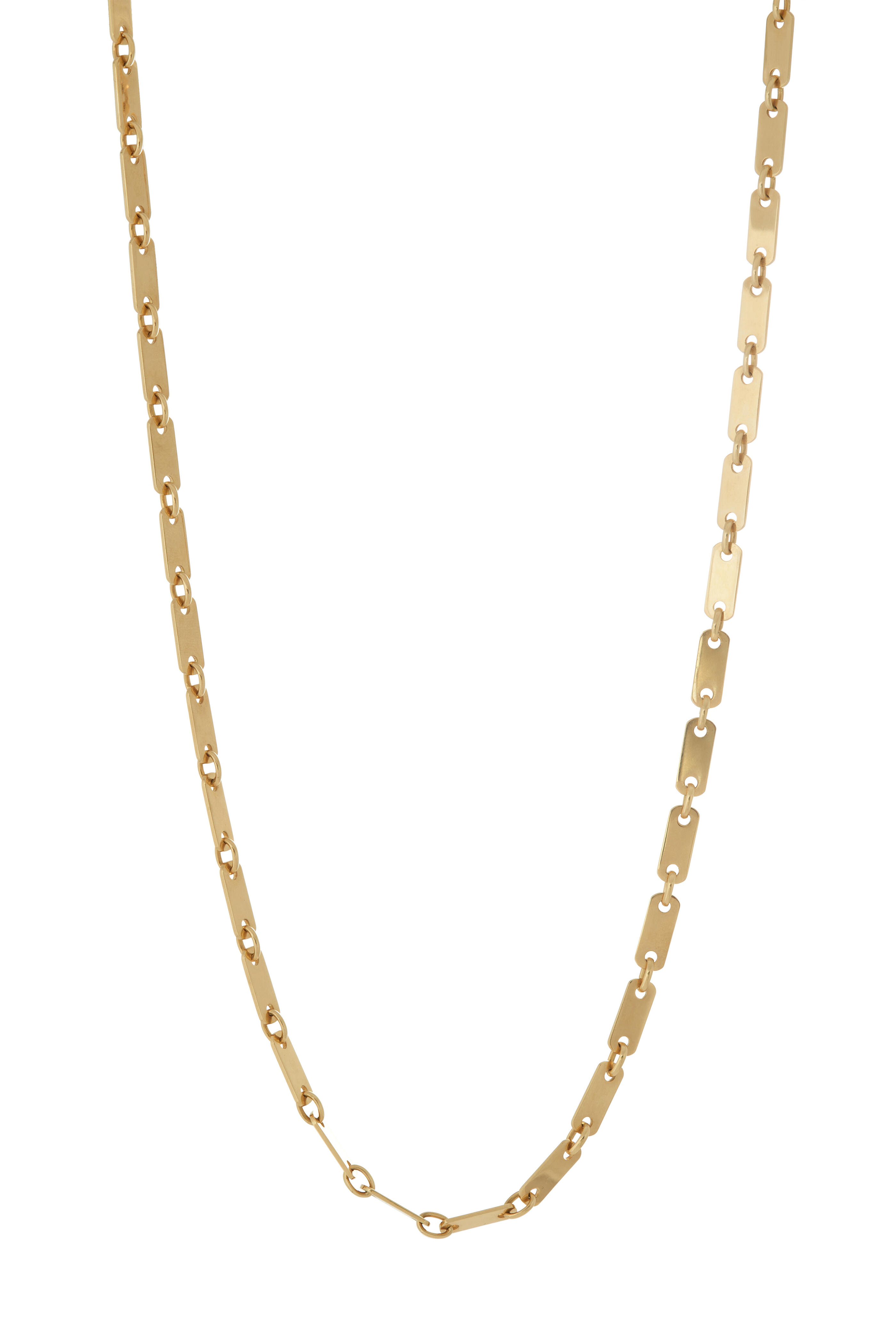 Sidney Garber - 18k Yellow Gold Flat Link Chain