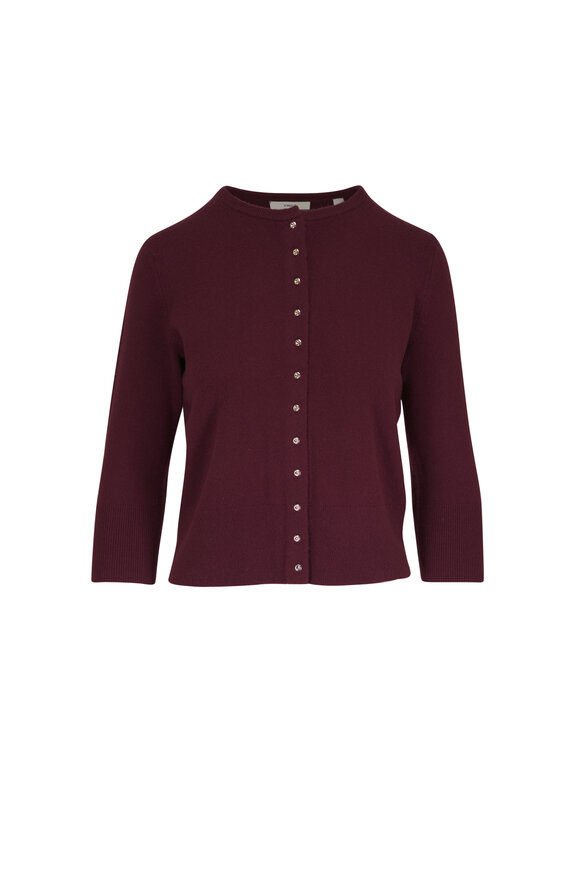 Vince Blackcherry Rose Gold Button Cardigan - view 1