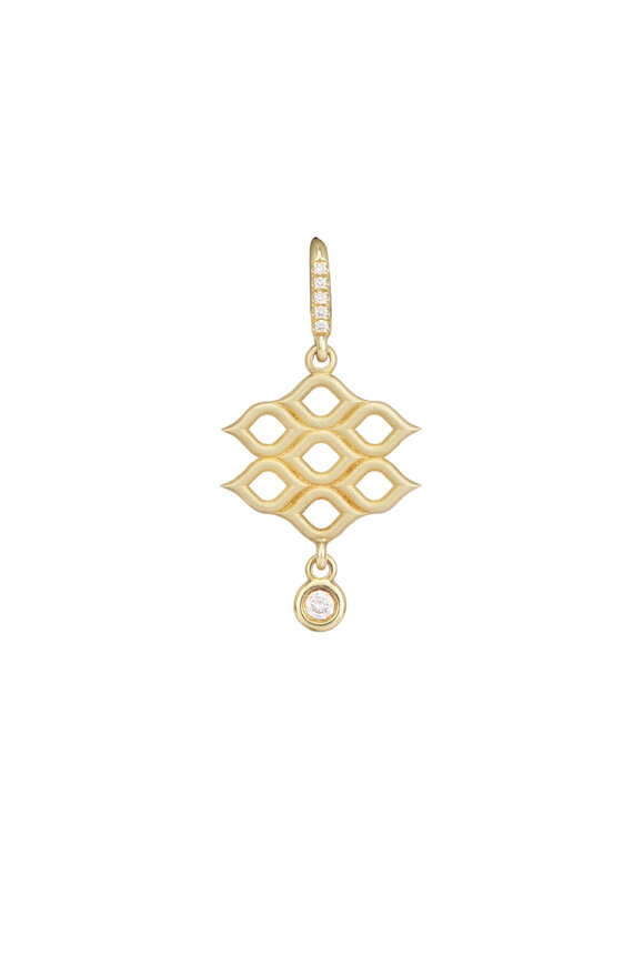 Lauren K Diamond Ocean Drop Earrings - view 2