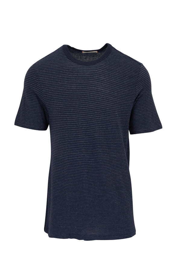 Faherty Brand Navy Cove Stripe T-Shirt 