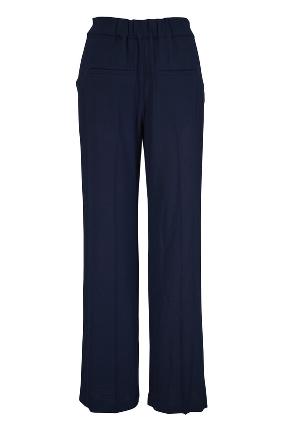 Veronica Beard Marbeau Navy Wide Leg Pant - view 2