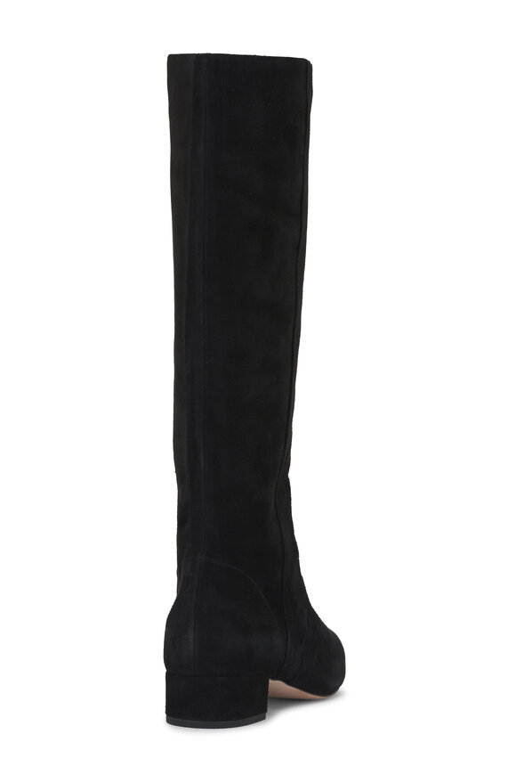 Veronica Beard - Cecile Black Suede Knee High Boot