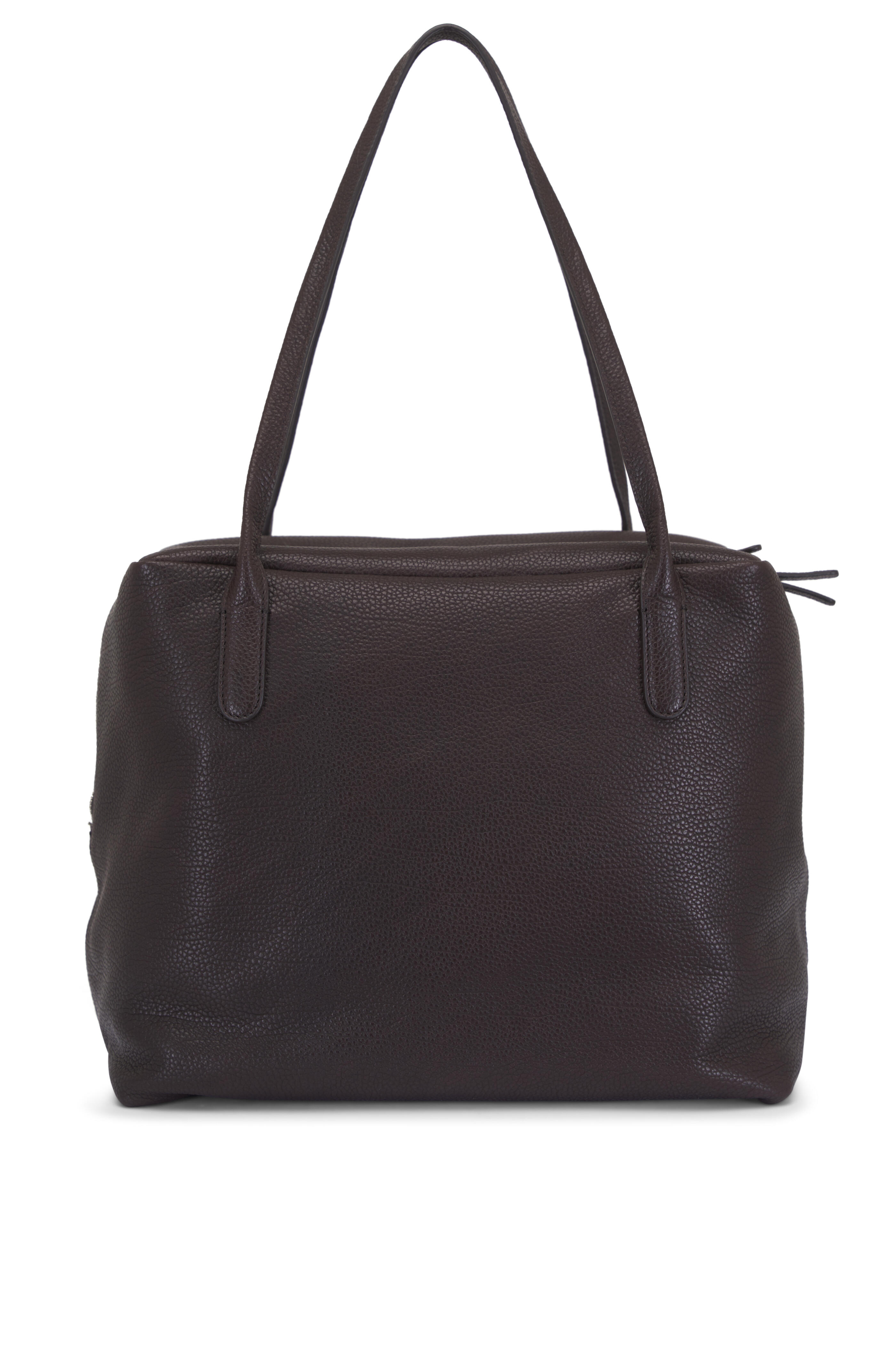 トートバッグ The Row Henri Tote Bag In Grainy Leather The Row Henri Tote Bag | Black | FARFETCH