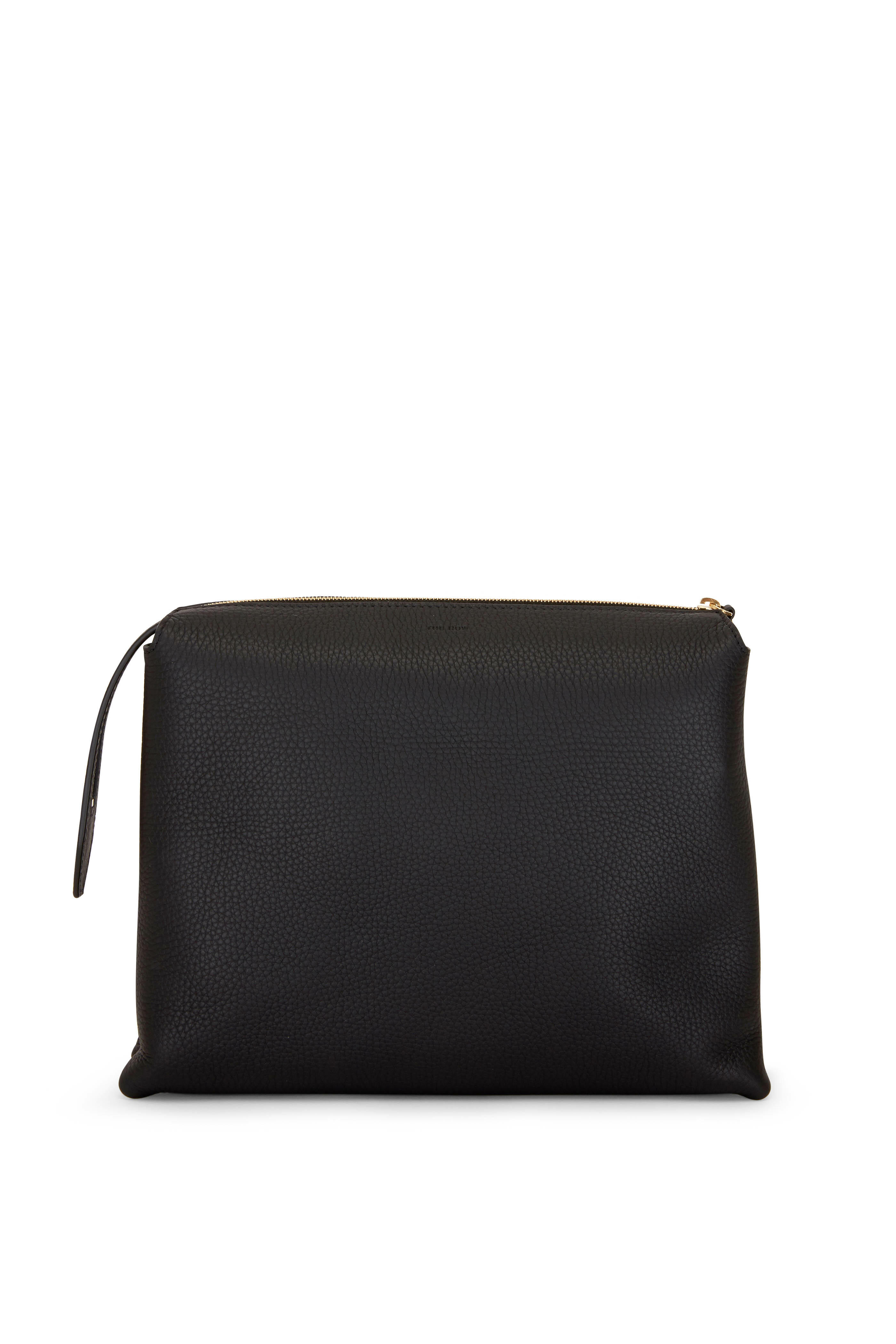 The Row Women's Large Banana Black Leather Crossbody Bag | by Mitchell Stores