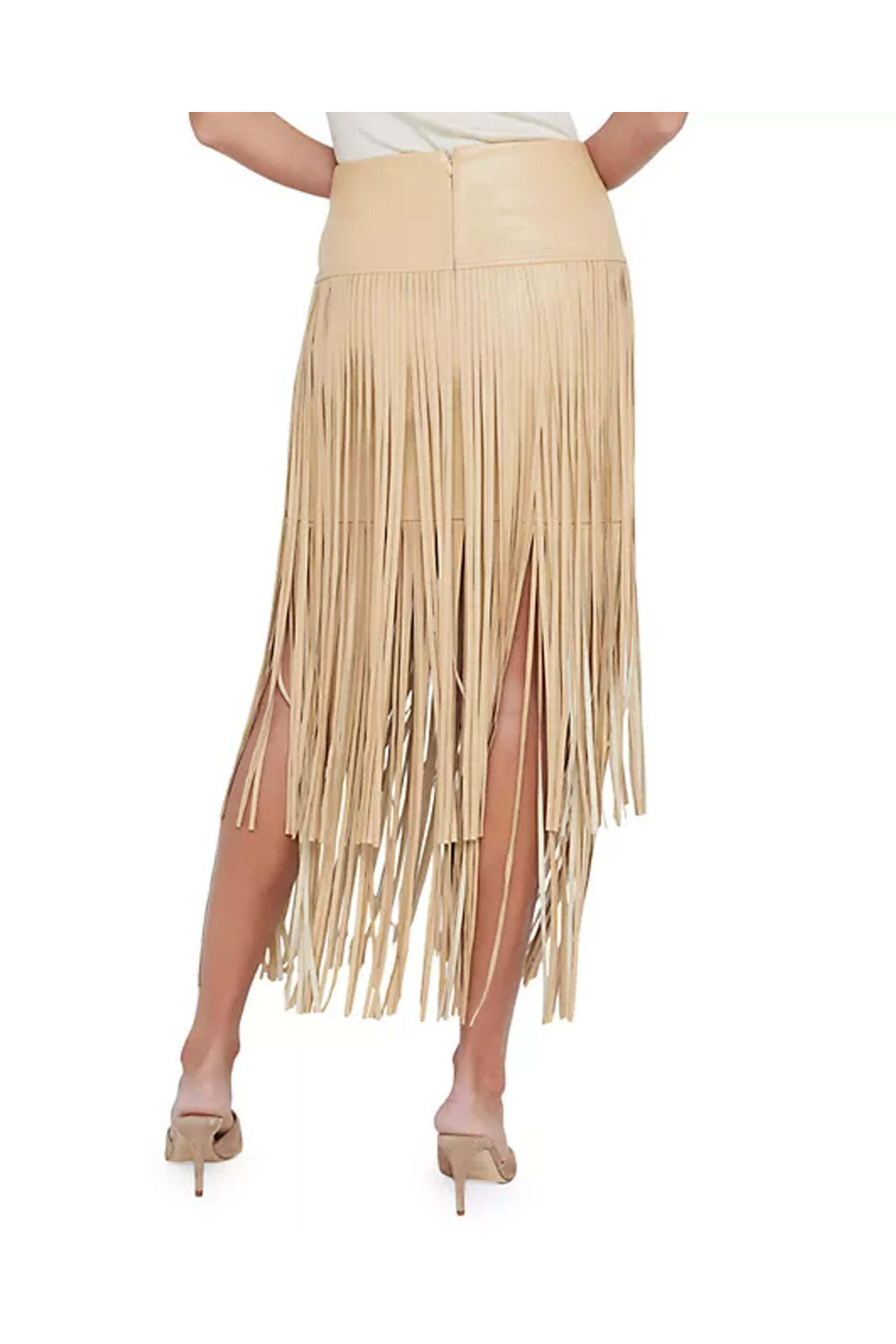 L'Agence - Croissant Karolina Fringe Skirt