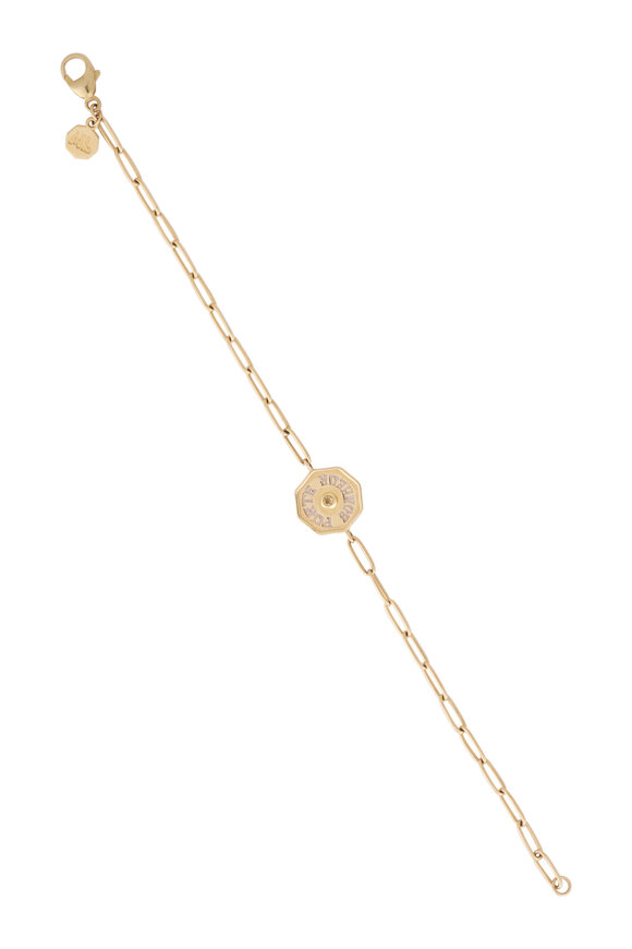 Marlo Laz 14k Yellow Gold Petite Porte Bonheur Bracelet