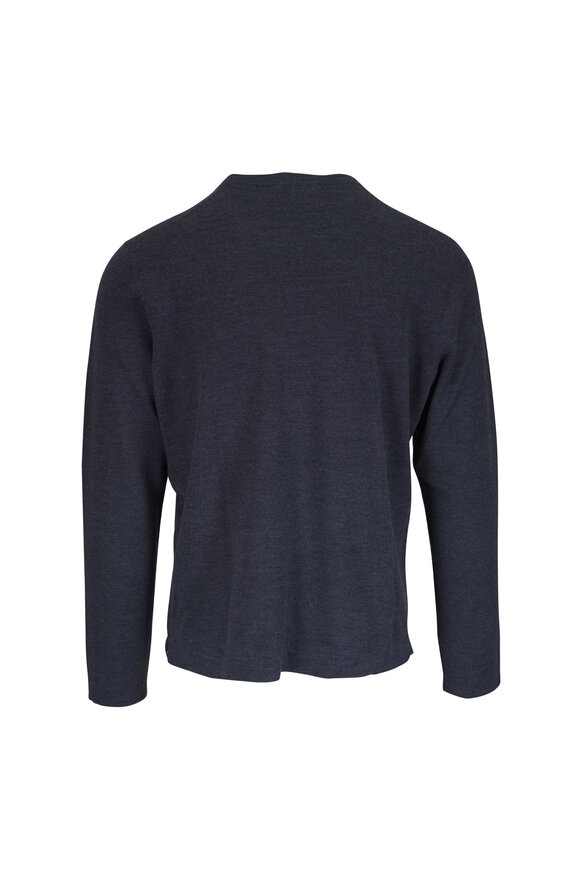 Fly3 Charcoal Wool Pique Crewneck Sweater - view 3