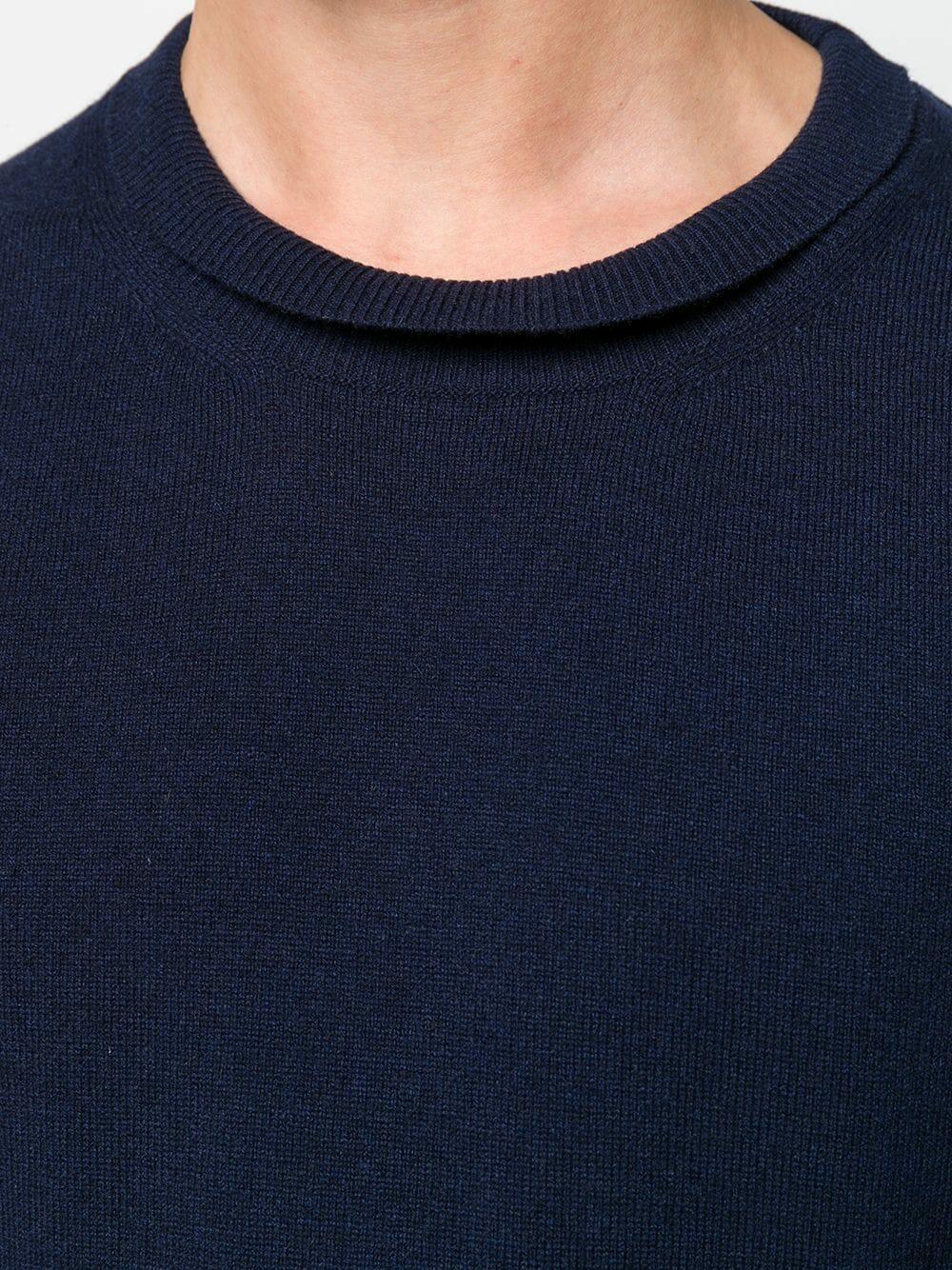 【送料&関税込】Maison Margiela Midnight Blue Wool Sweater Maison Margiela Midnight Blue Wool Sweater | italist, ALWAYS