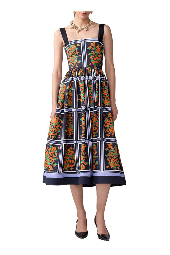 【送料&関税込】Etro Viscose Dress With Multicolor Print Etro // Black & Multicolor Graphic Print Long Sleeve Dress