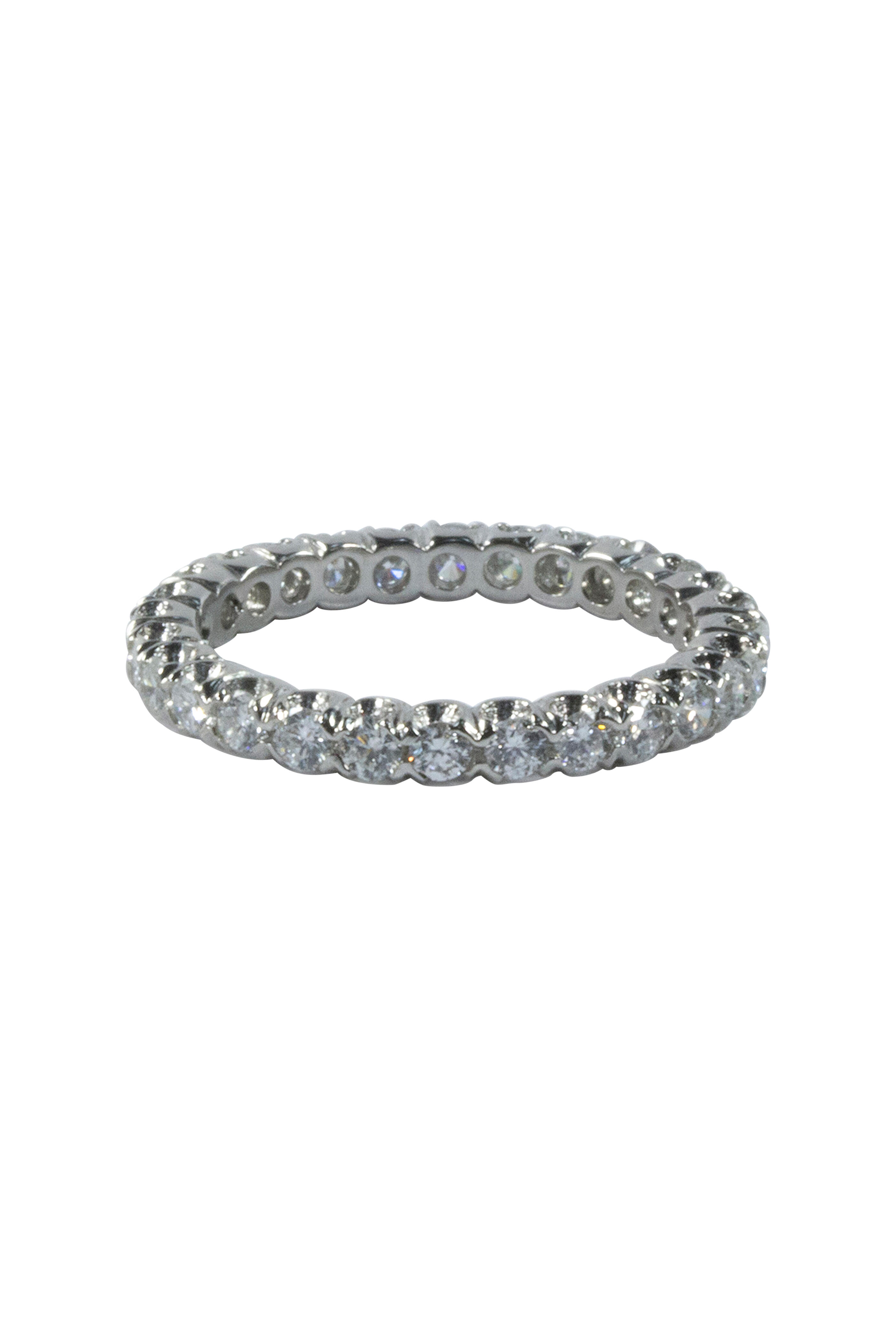 Oscar Heyman - Platinum Diamond Fishtail Guard Ring