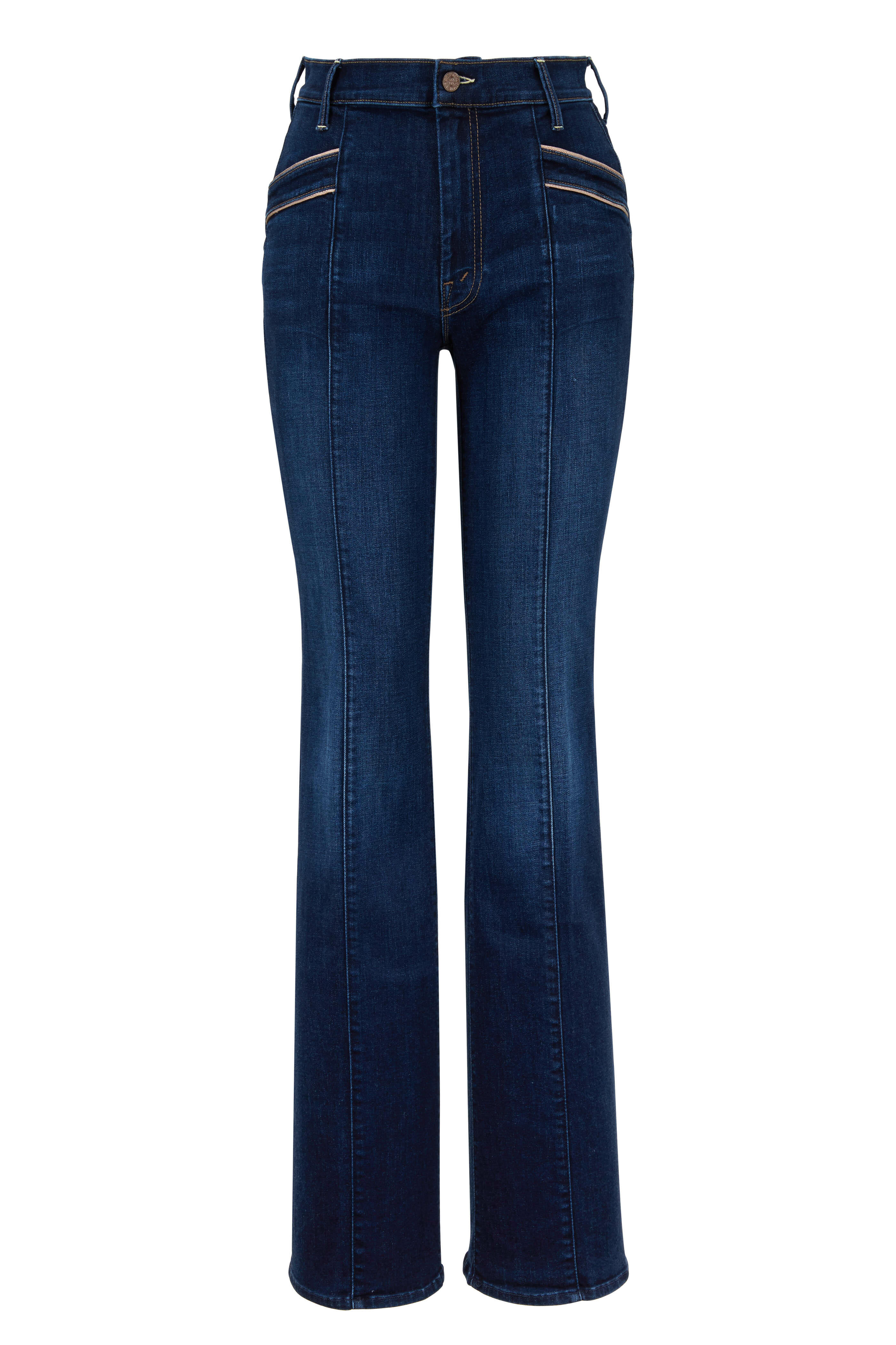 Mother - The Slant Pocket Drama Dark Wash Flare Jean