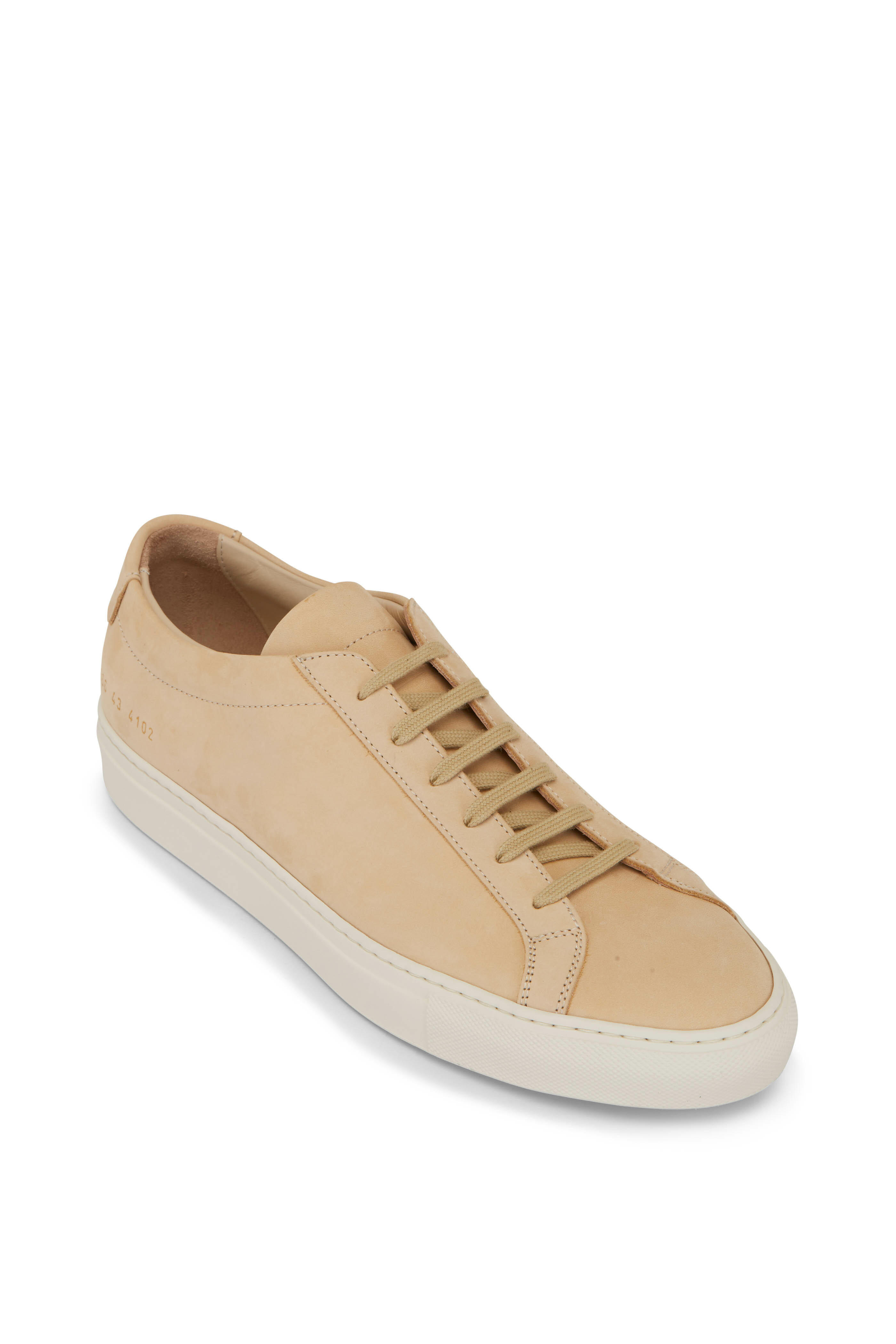 Common - Achilles Off White Leather Low Top Sneaker