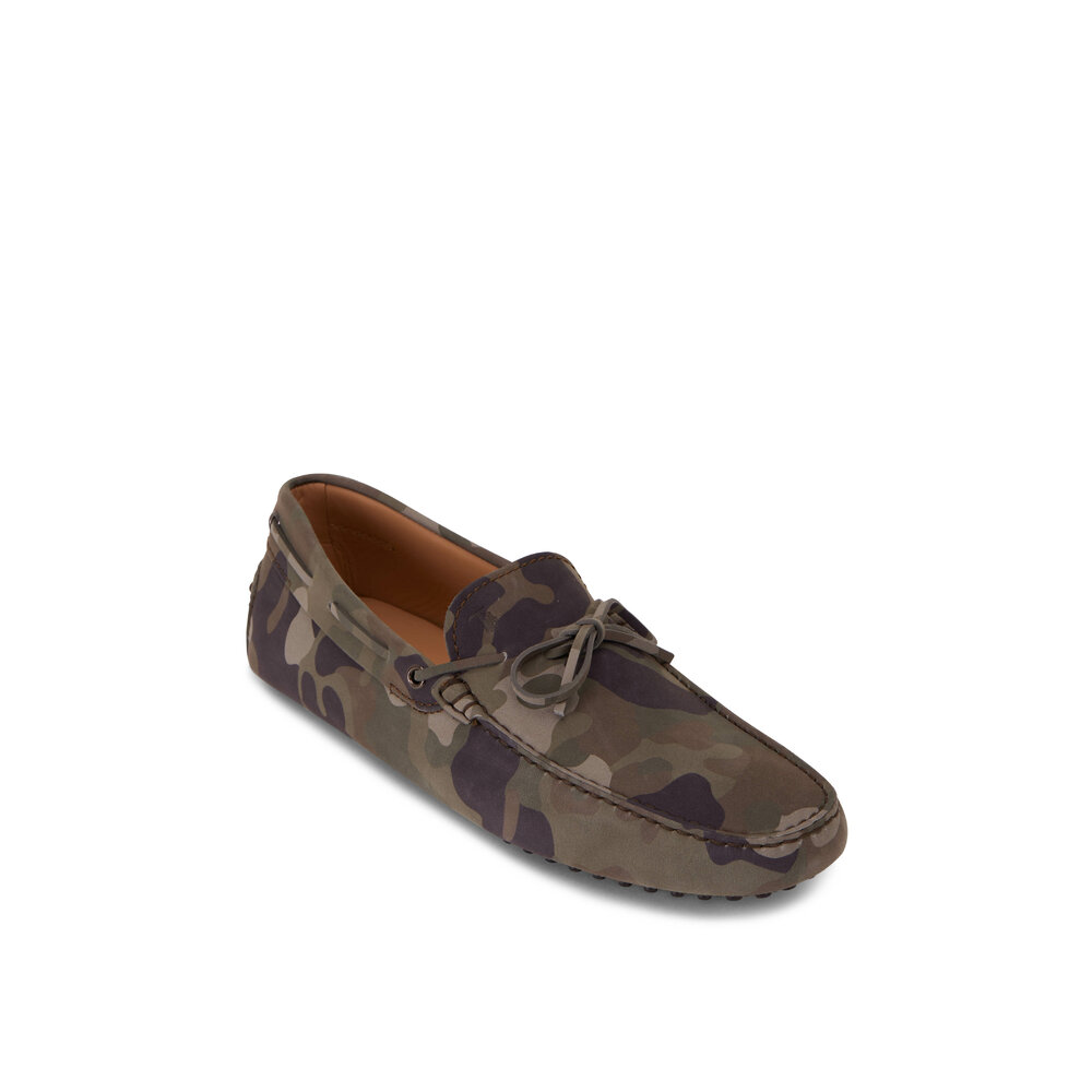 Tod\'s new Camo Driving Loafers in Olive and Brown Gommino Camouflage shoes 10 Tod main image 4