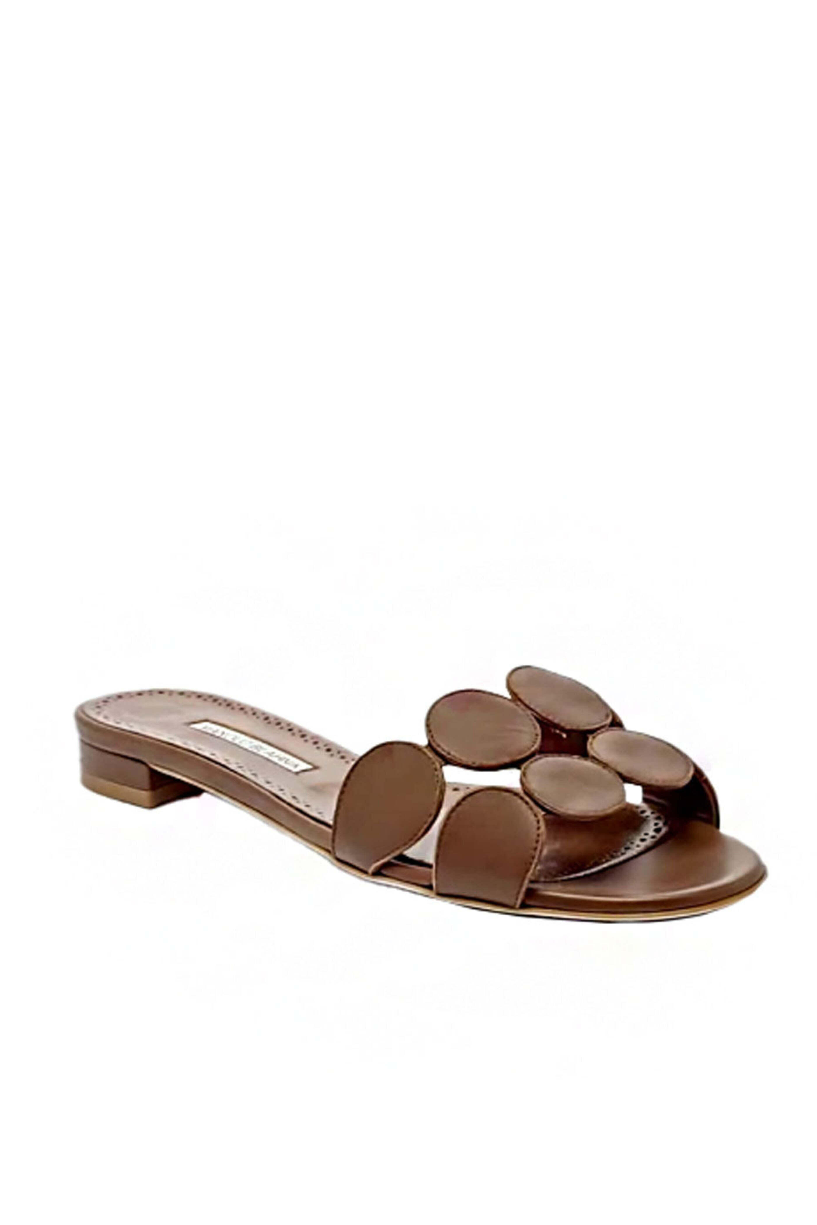 Manolo Blahnik ブラウン スエード ハイヒール　38.5 オンライン ショップ 安いファッション - MANOLO BLAHNIK