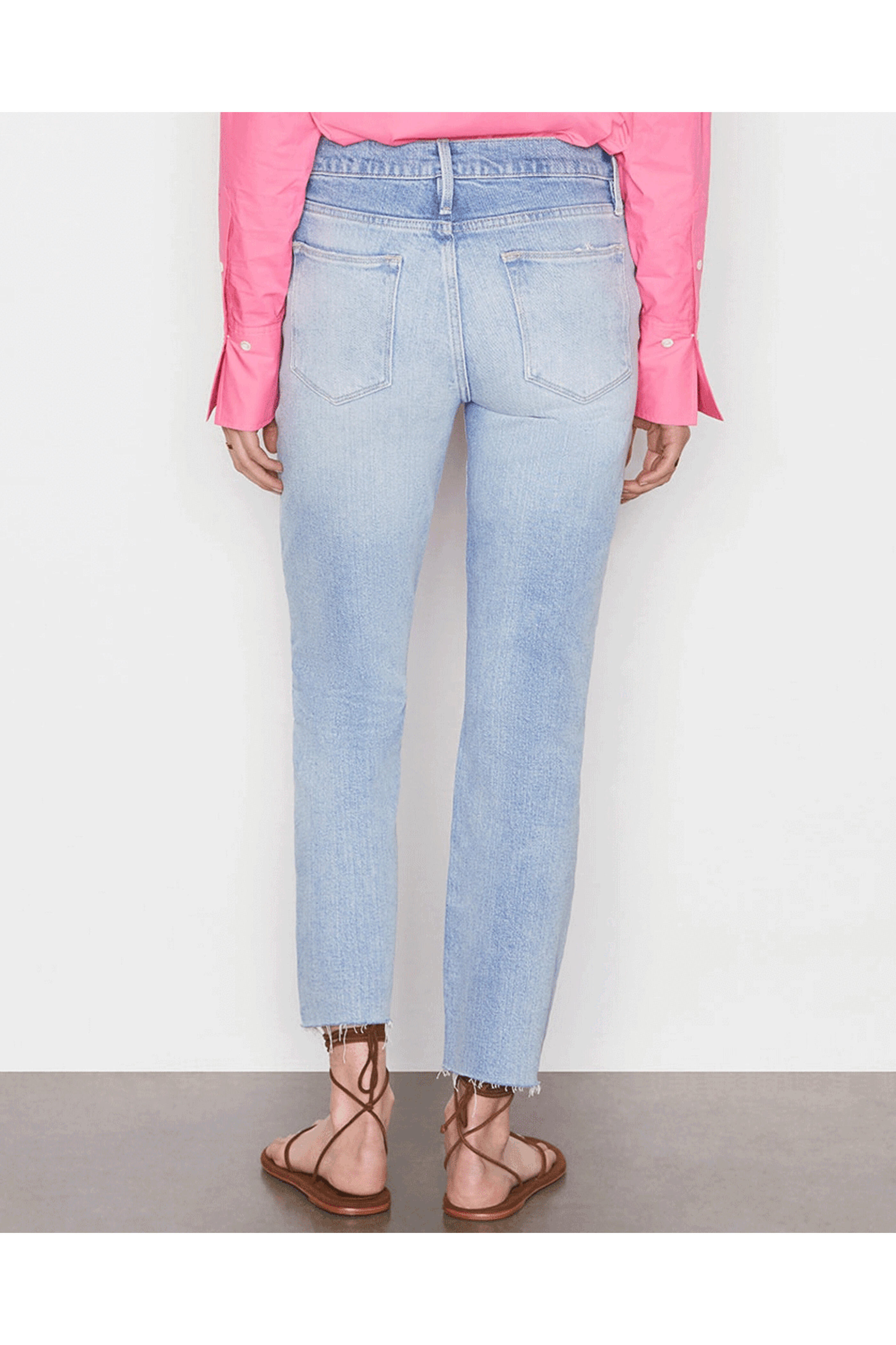 Frame - Le High Straight Raw After Jean in Kerwin