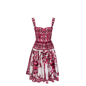 ワンピース DOLCE & GABBANA MAIOLICA PRINTED TUBINO DRESS DOLCE&GABBANA Maiolica printed brocade mini dress | NET-A-PORTER