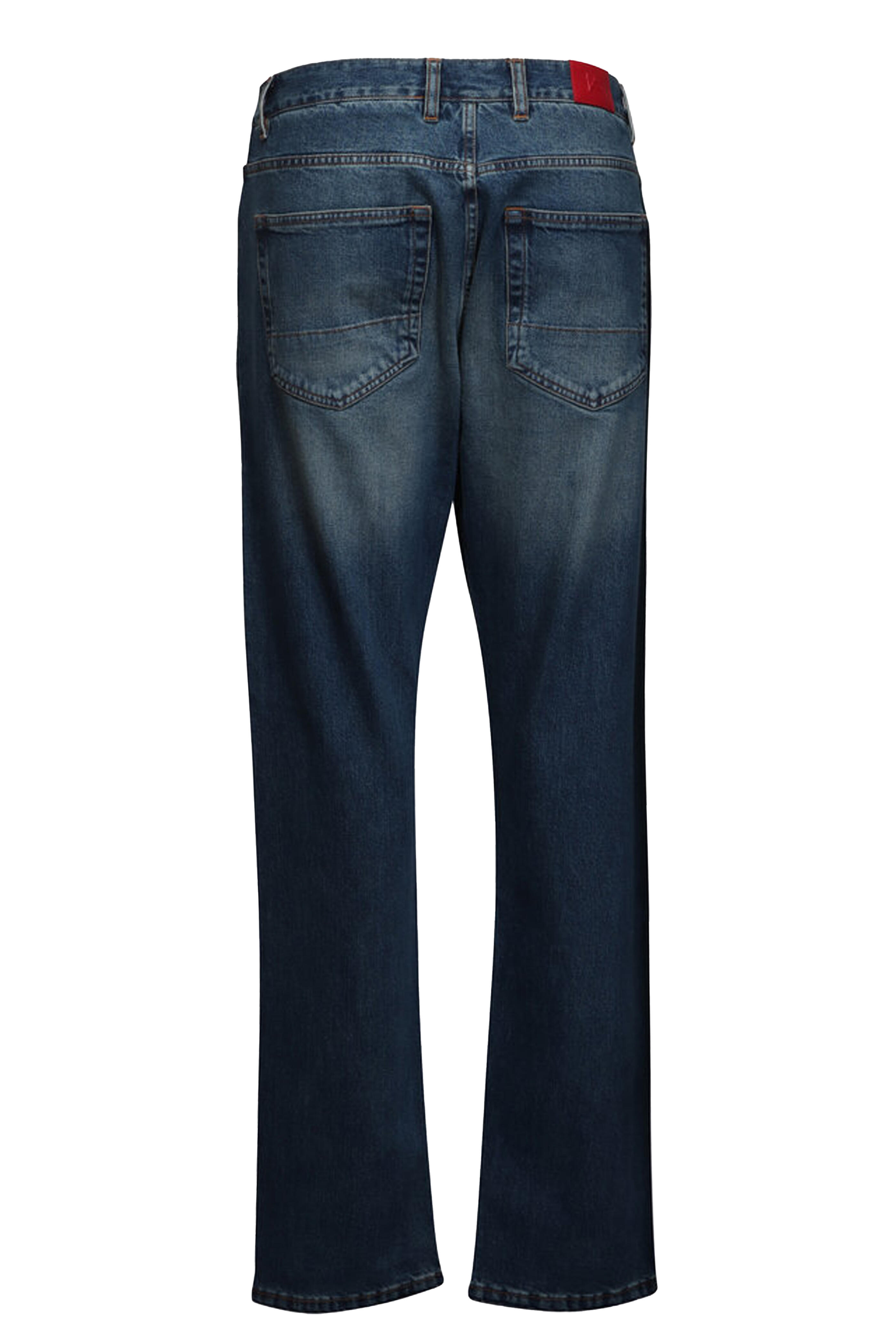 Isaia - Medium Indaco Denim Five Pocket Pant
