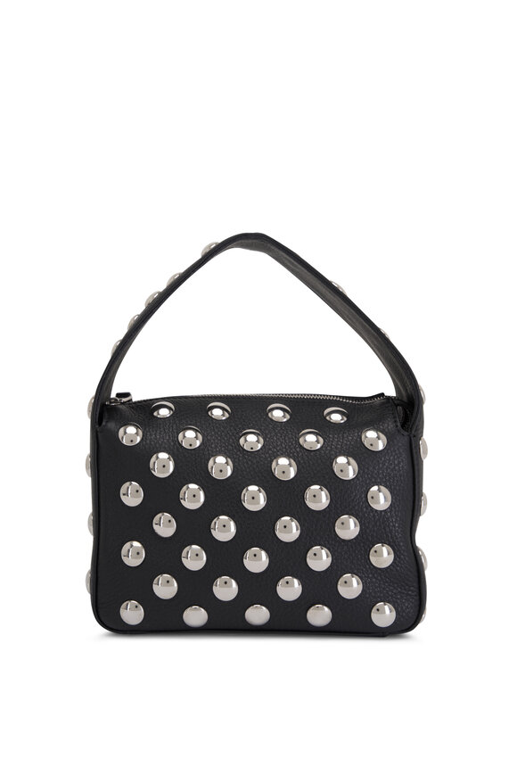 Khaite - Elena Black Studded Leather Box Bag