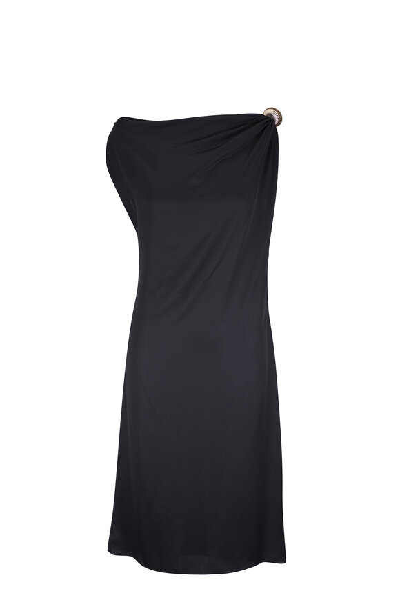 Lanvin Aprôge Ring Black Draped Dress