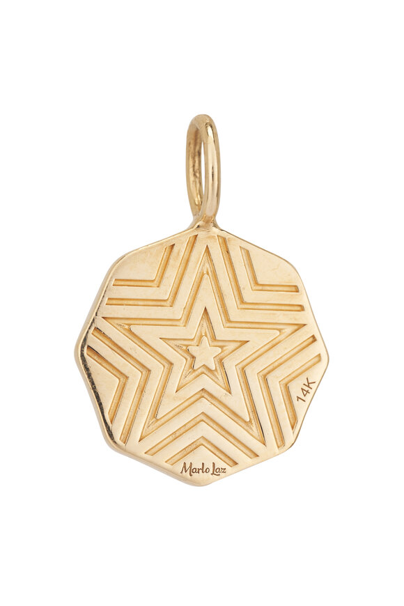 Marlo Laz - 14k Yellow Gold Mini Porte Bonheur Charm