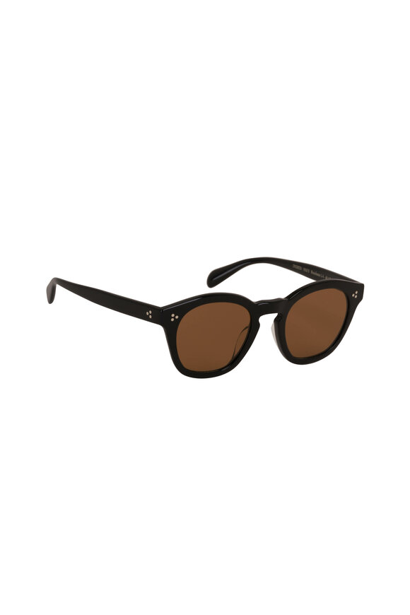 Oliver Peoples Boudreau Black L.A. Sunglasses - view 1