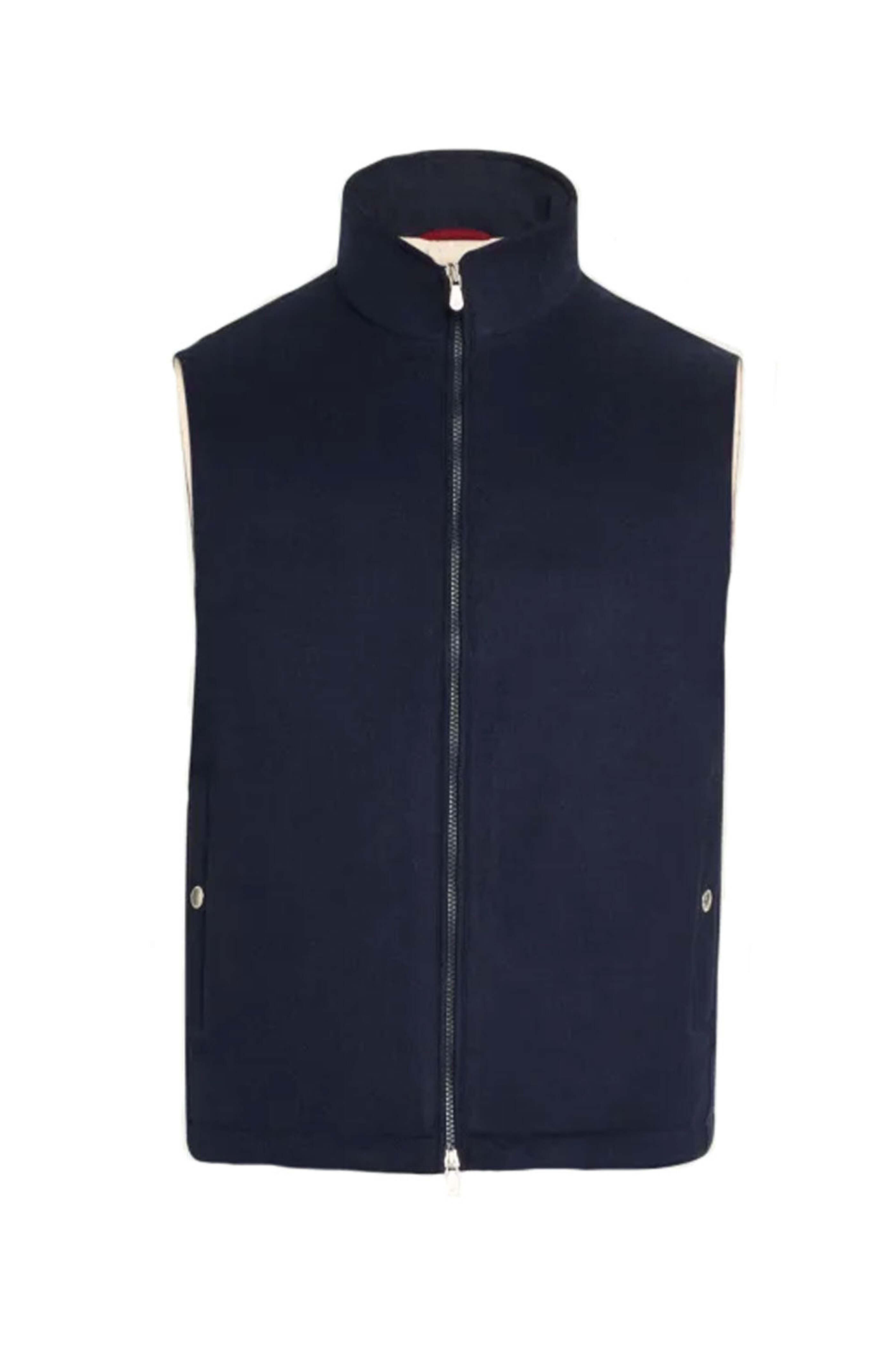 Brunello Cucinelli - Blue Padded Vest | Mitchell Stores