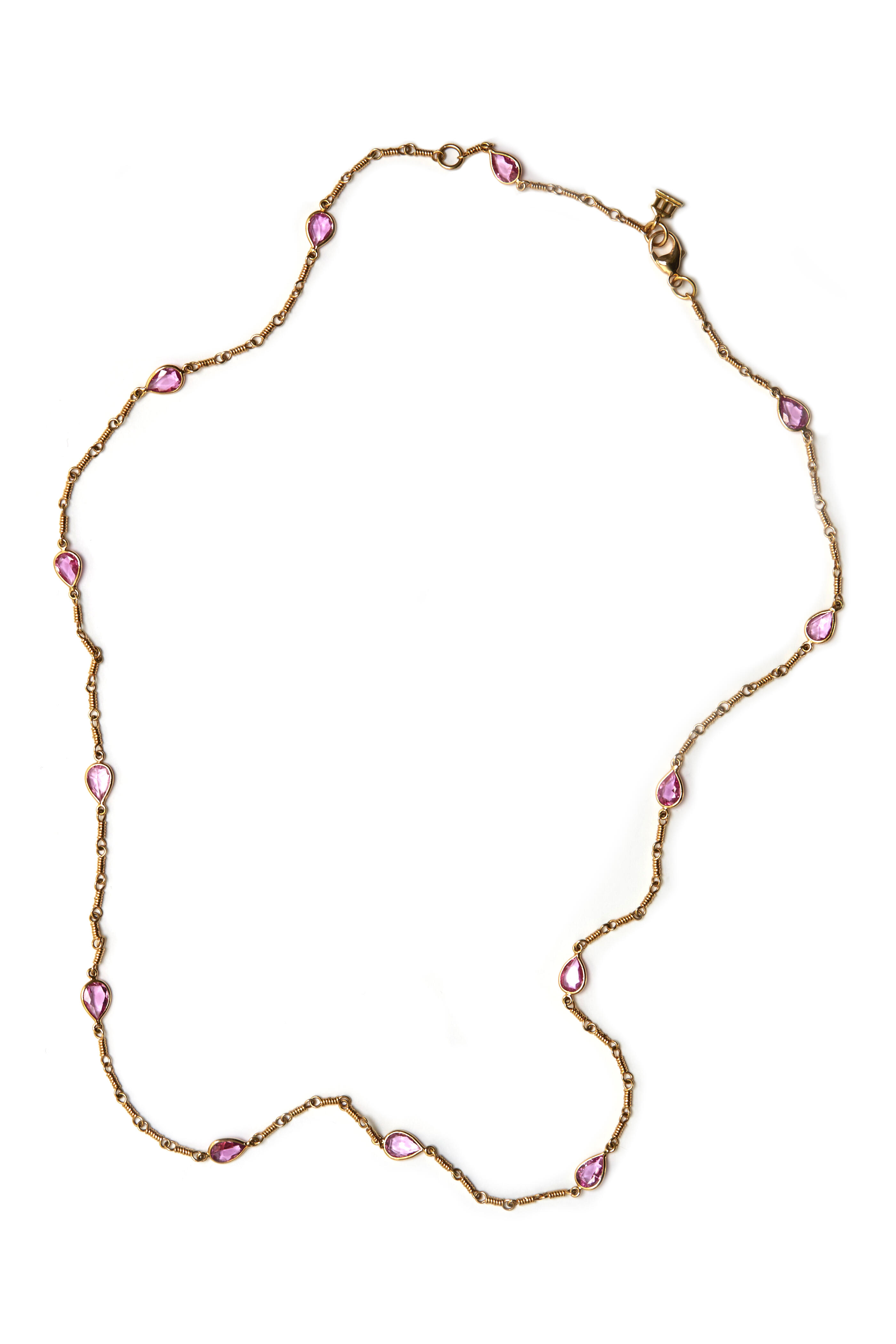 Temple St. Clair - Yellow Gold Gemstone Chain Wrap Necklace