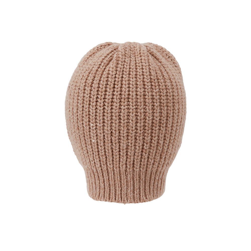 ハット BRUNELLO CUCINELLI Ribbed cashmere hat BROWN+PANAMA Cashmere rib knit beanie for Man in Panama | Brunello Cucinelli