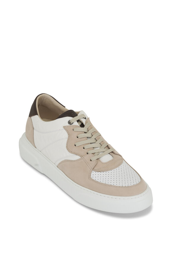 Ron White Macklan Neutral Suede Low-top Sneaker