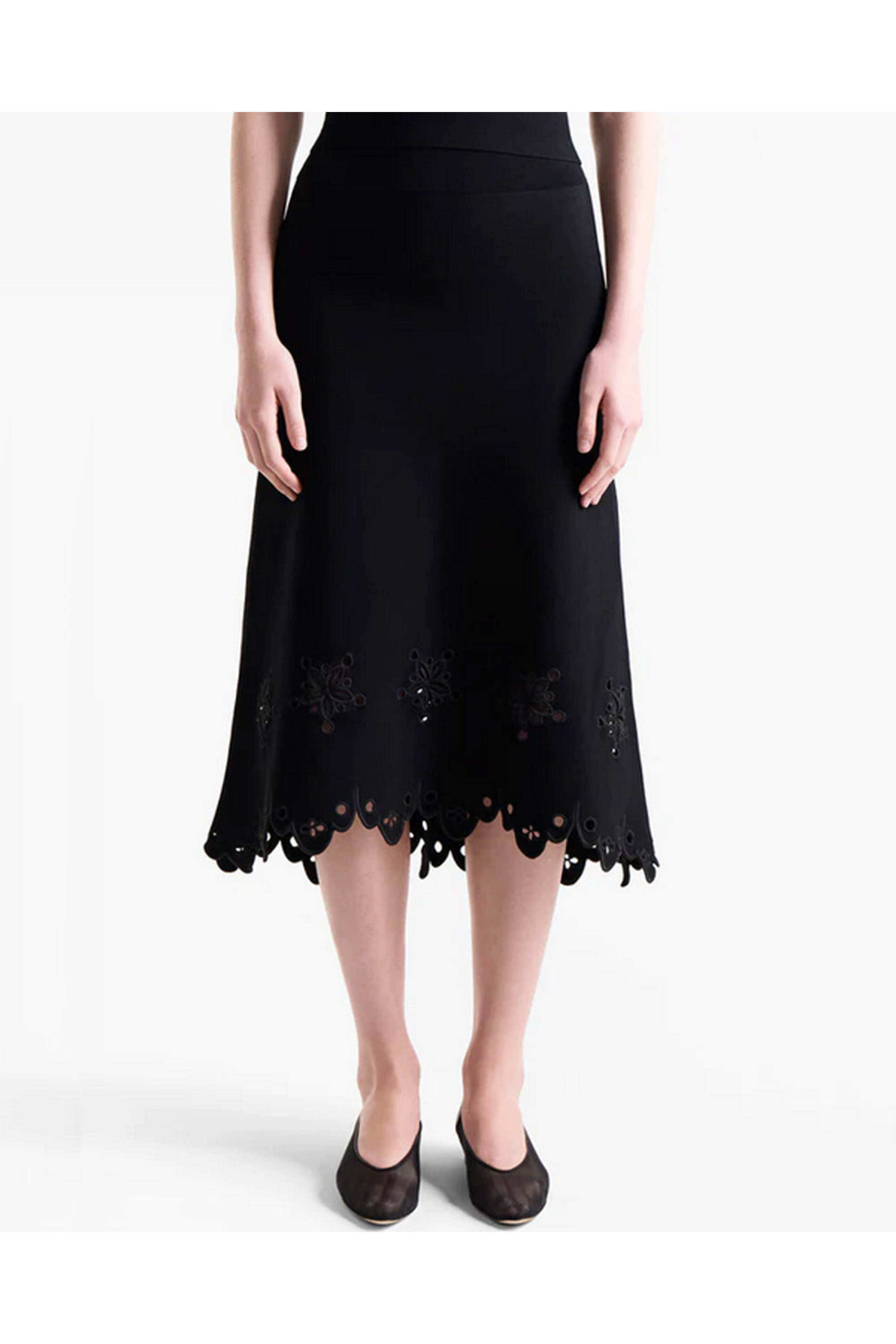Altuzarra - Black Knit Melly Skirt | Mitchell Stores