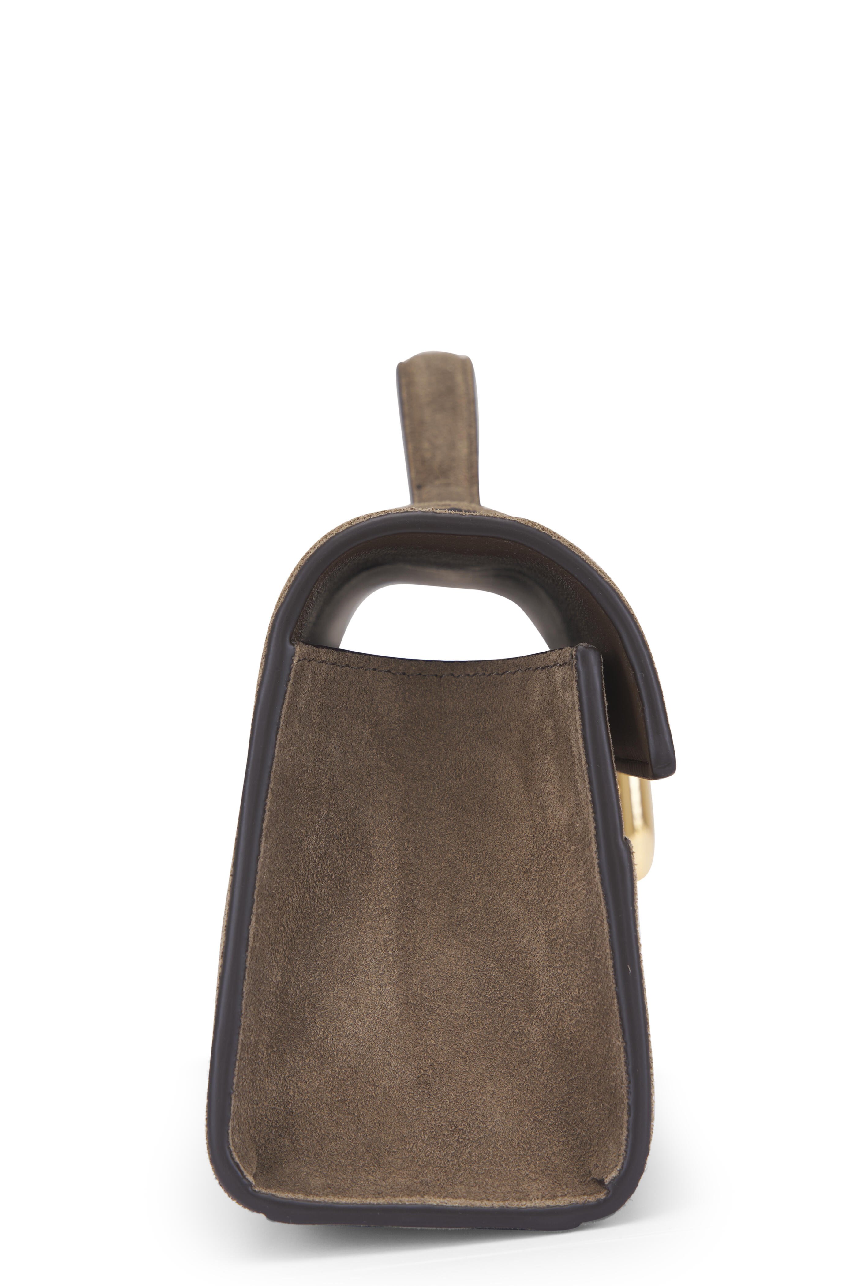 Savette - Slim Symmetry Brown Suede Pochette | Mitchell Stores