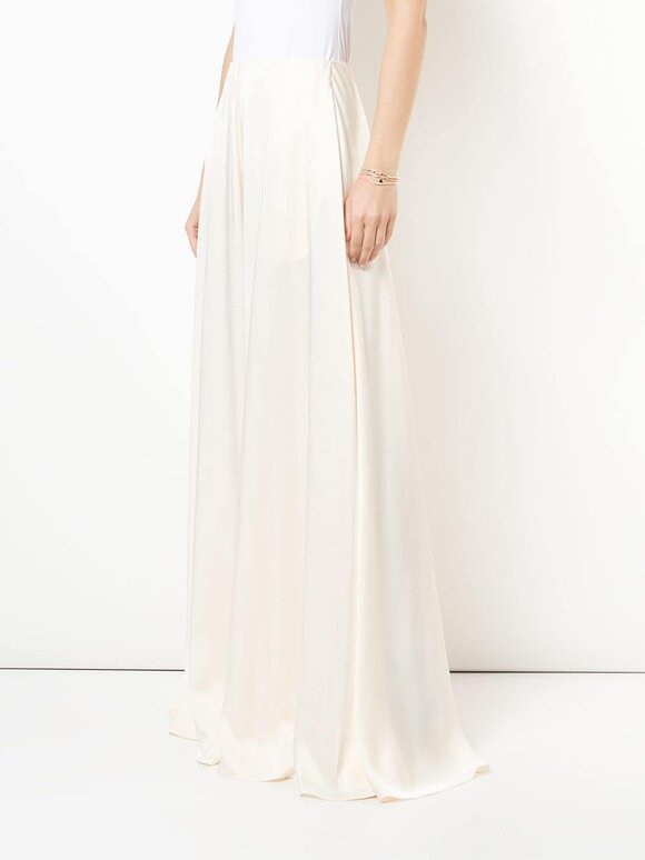 Rosetta Getty - Shell Satin Wide Leg Palazzo Pant