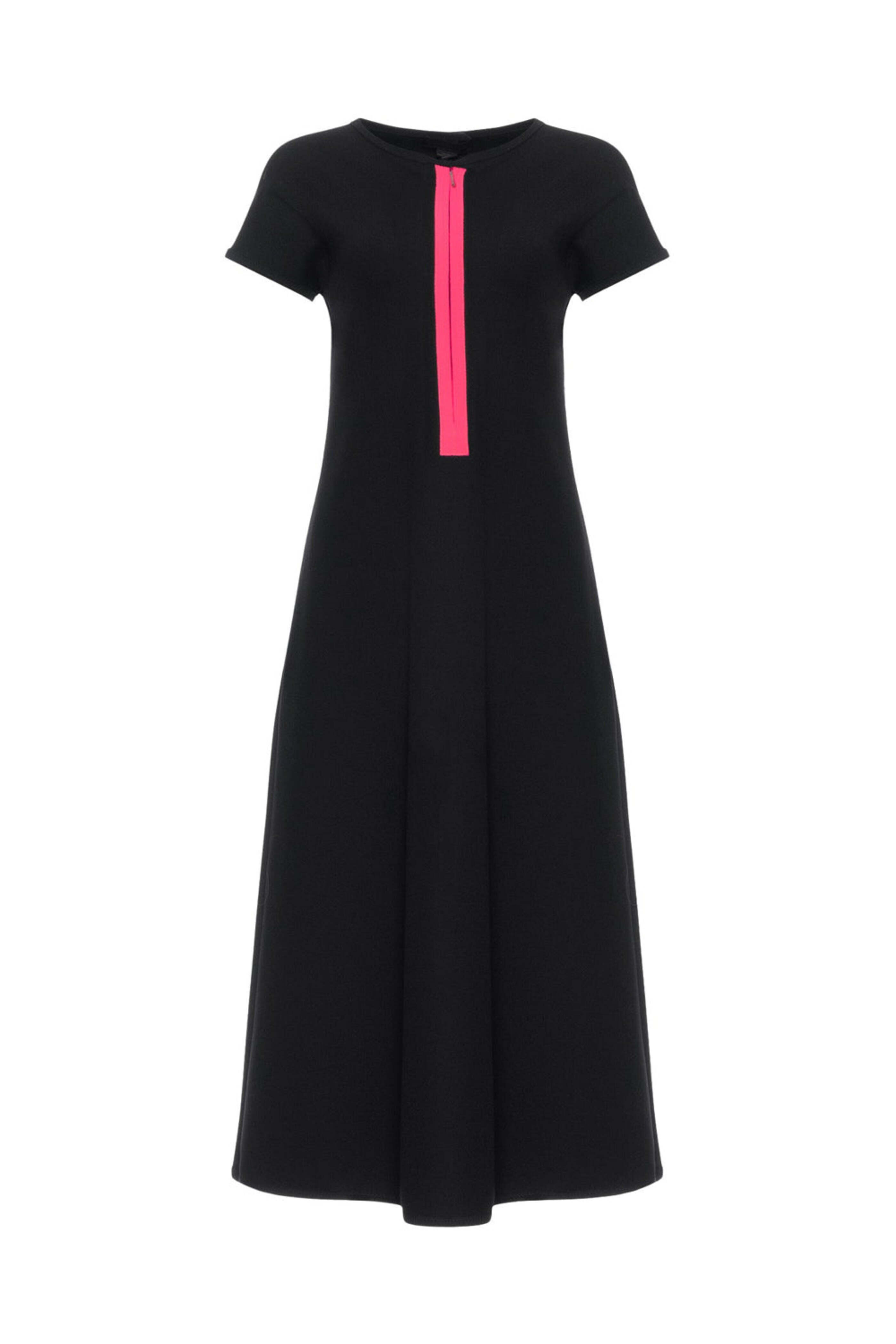 Marie Saint Pierre - Black and Pink Erlan Dress