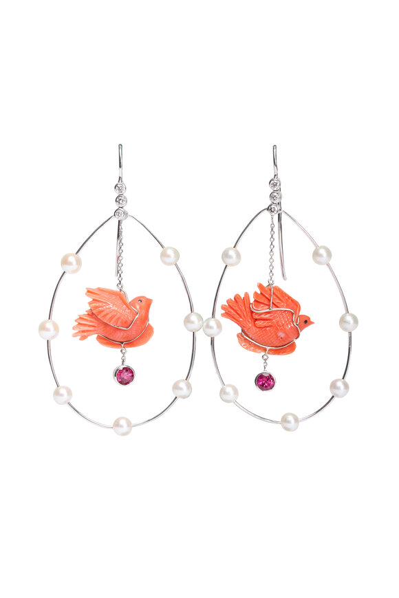 Garnazelle Athenease Bird Earrings