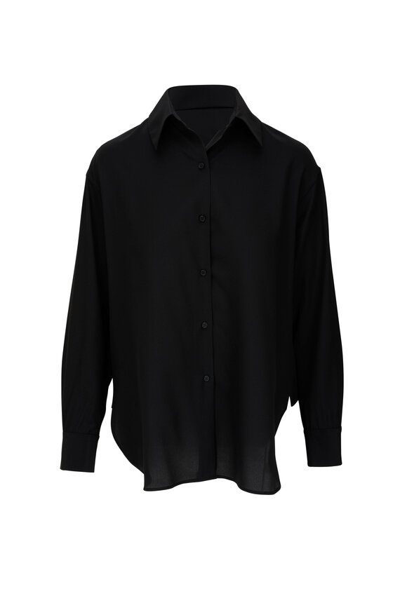 Nili Lotan - Julien Black Silk Shirt