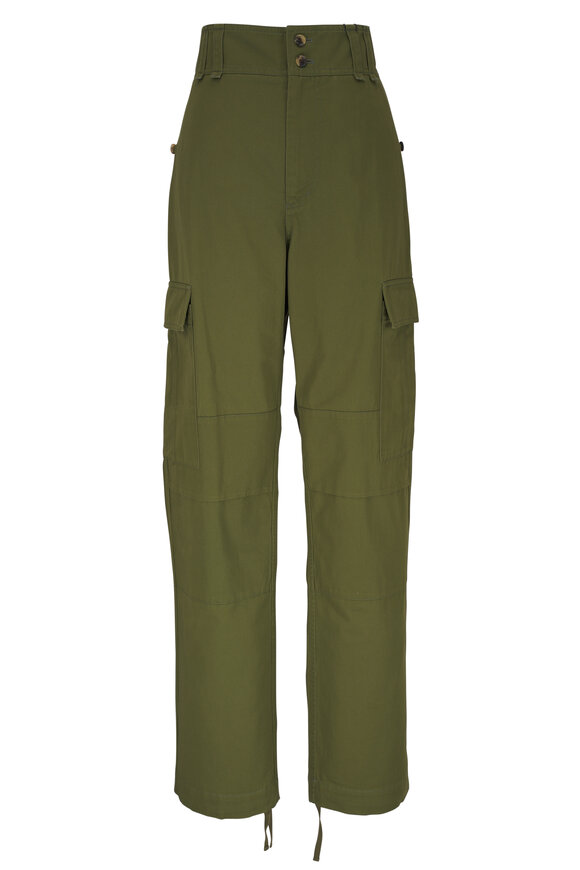 Saint Laurent - White Stretch Silk Plissé Straight Leg Pant Saint Laurent - White Stretch Silk Plissé Straight Leg Pant