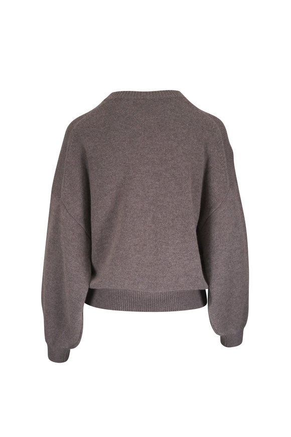 Lisa Yang Veira Truffle Cashmere Sweater - view 6