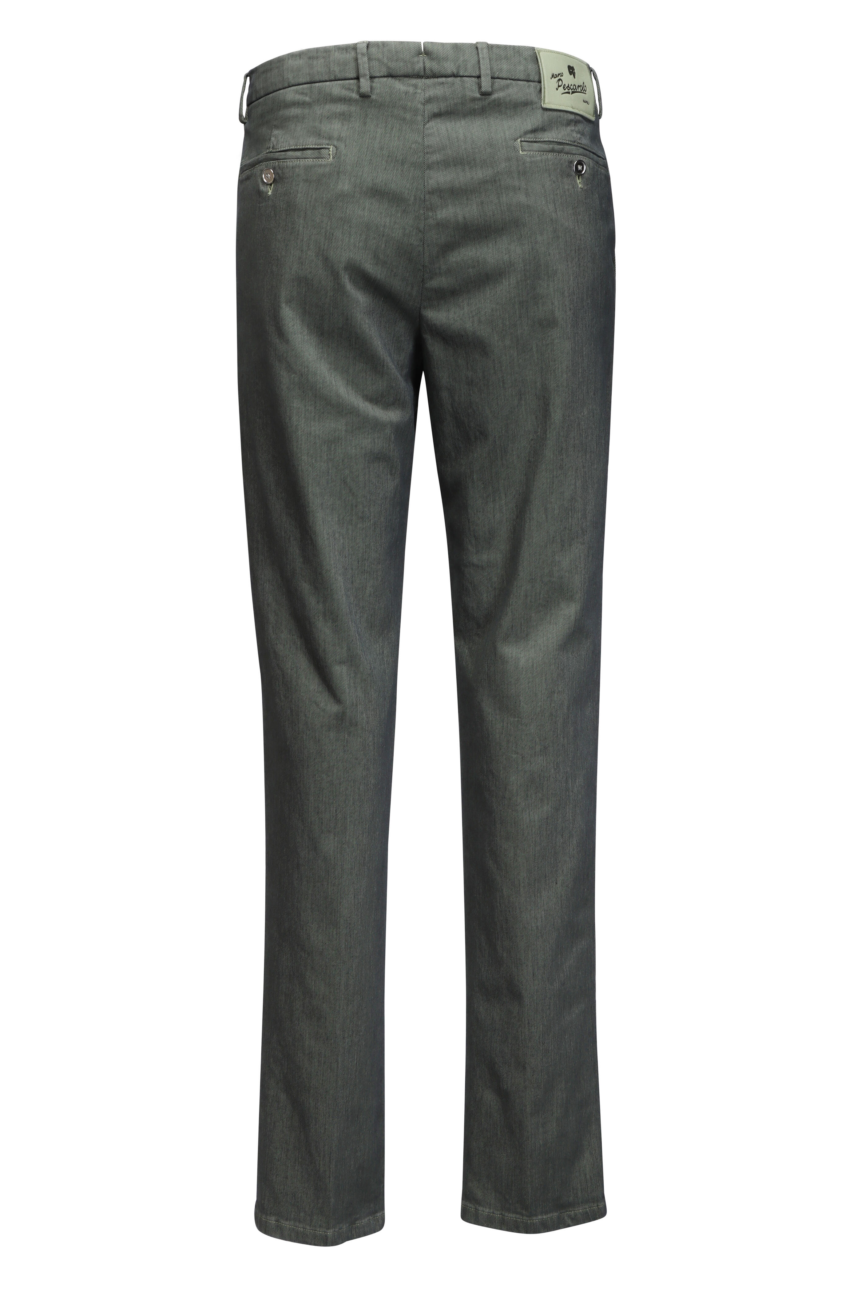 Marco Pescarolo - Dark Green Cotton Casual Pant