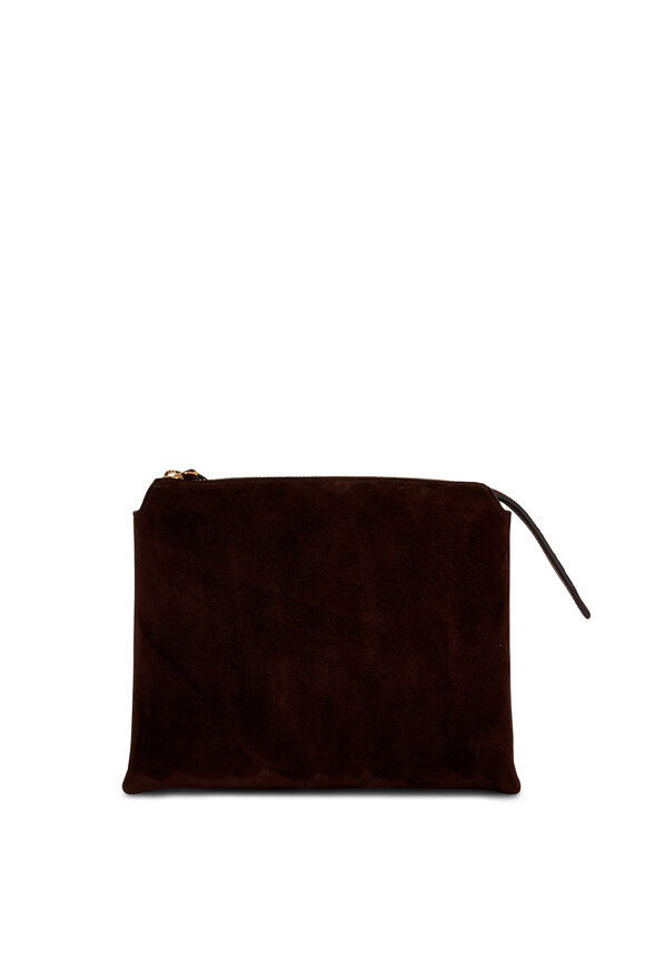 The Row - Nutwin Mocha Suede Mini Crossbody