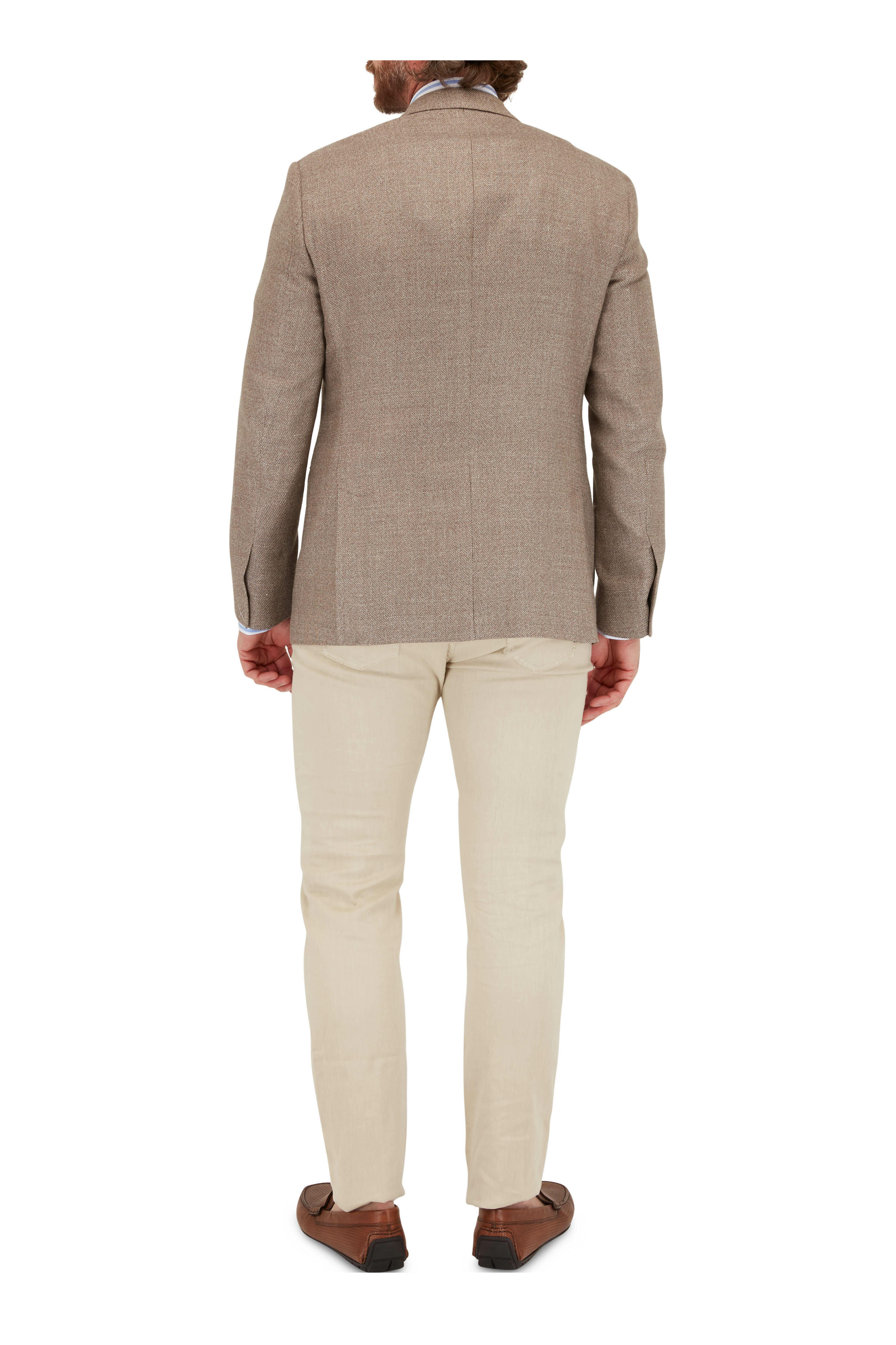 Atelier Munro - Oat & Tan Basketweave Sportcoat