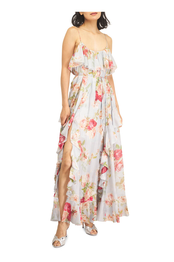 Zimmermann Roselight Floral Frill Maxi Dress - view 2