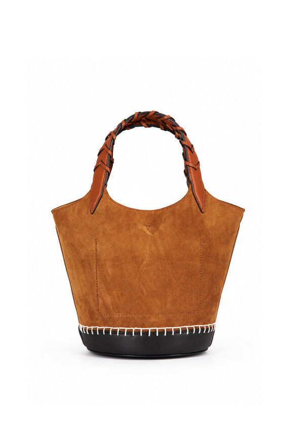 Veronica Beard Acorn Colorblock Suede & Leather Bucket Bag - view 2