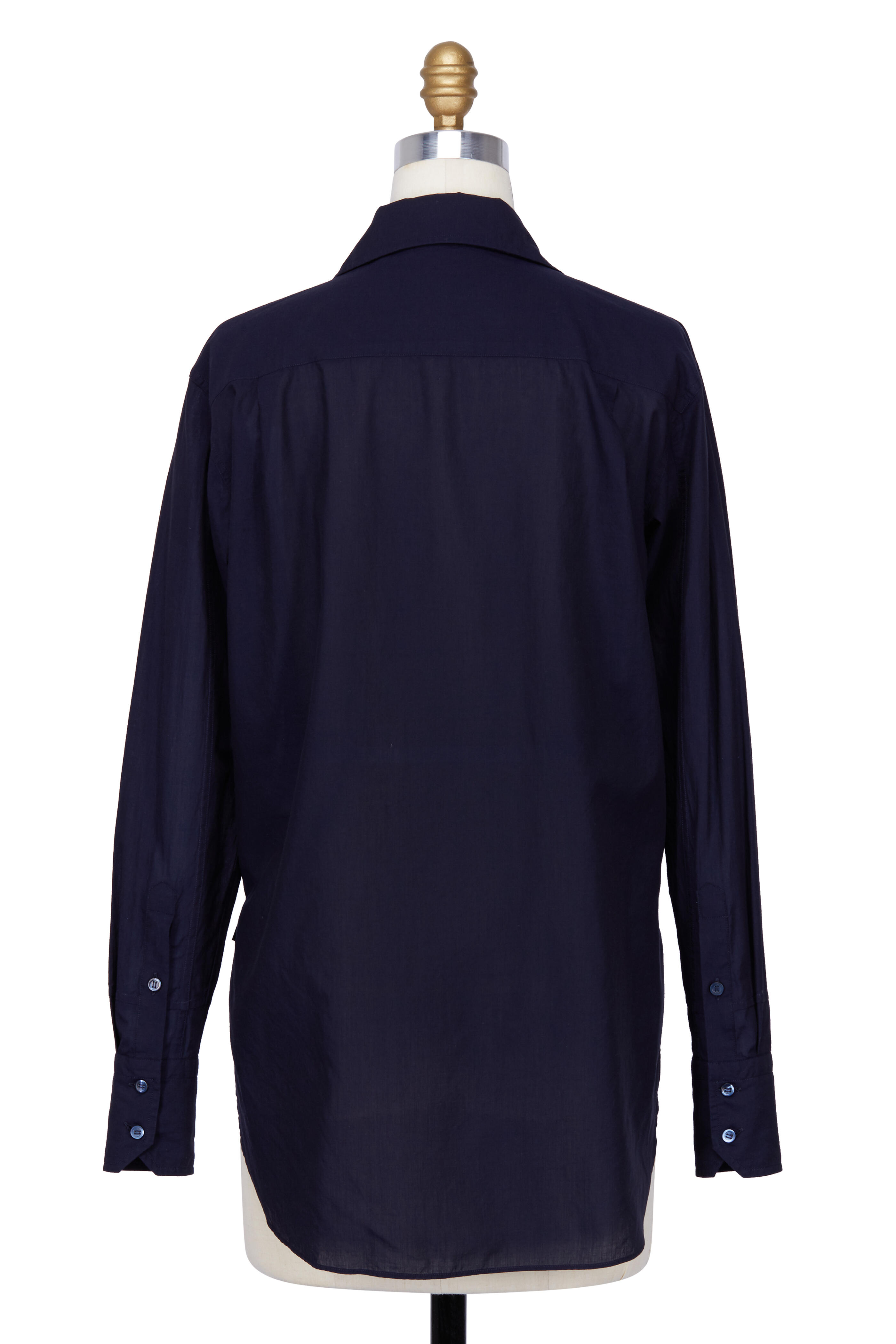 Helmut Lang - Navy Blue Cotton Pocket Tunic | Mitchell Stores