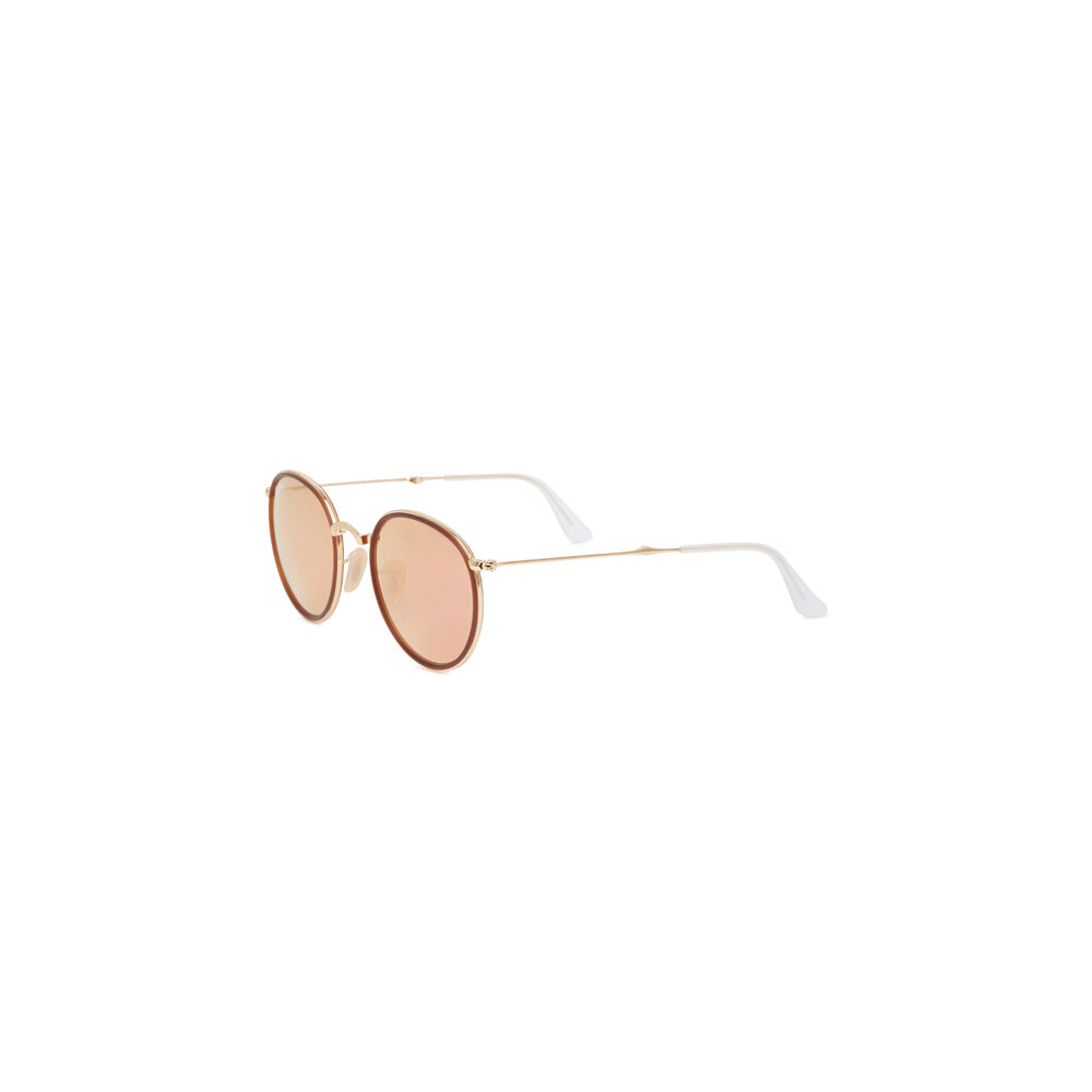 Ray Ban - RB3517 Copper & Gold Folding Sunglasses display picture 1