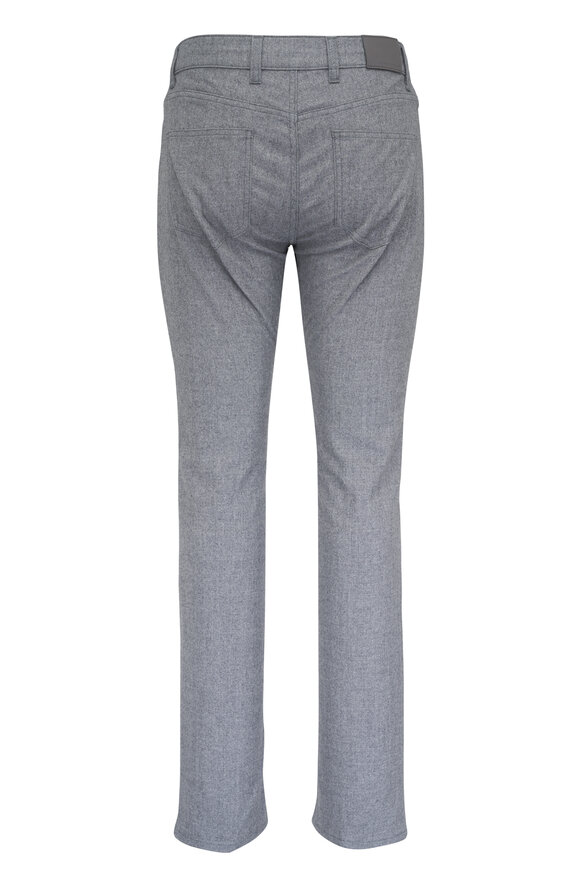 Peter Millar Light Gray Excursionist Flex Wool Five-Pocket Pant - view 2
