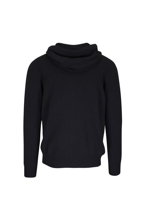 Gran Sasso Black Full Zip Hoodie - view 6