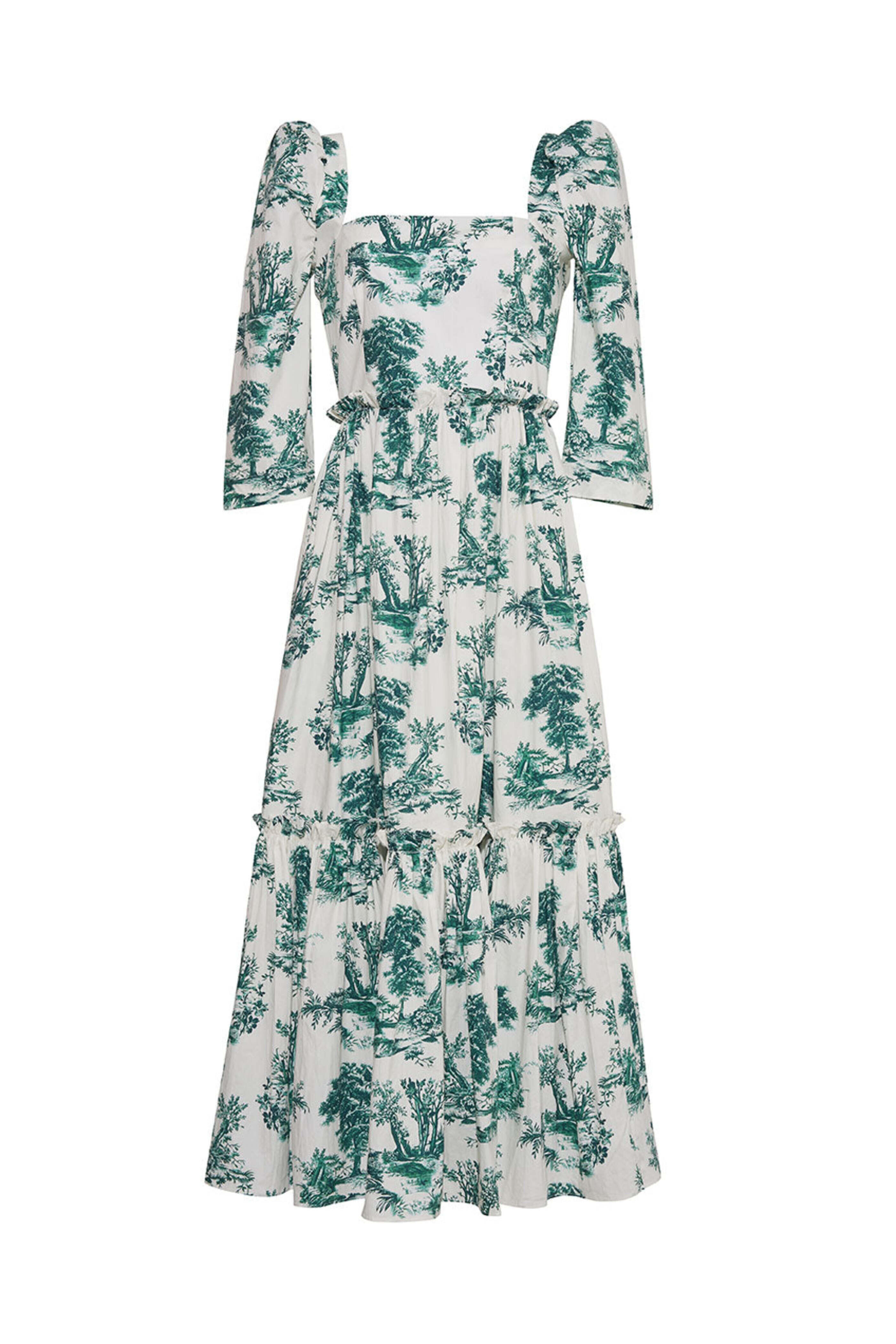 Cara Cara - Forest Toile Blue Hill Midi Dress